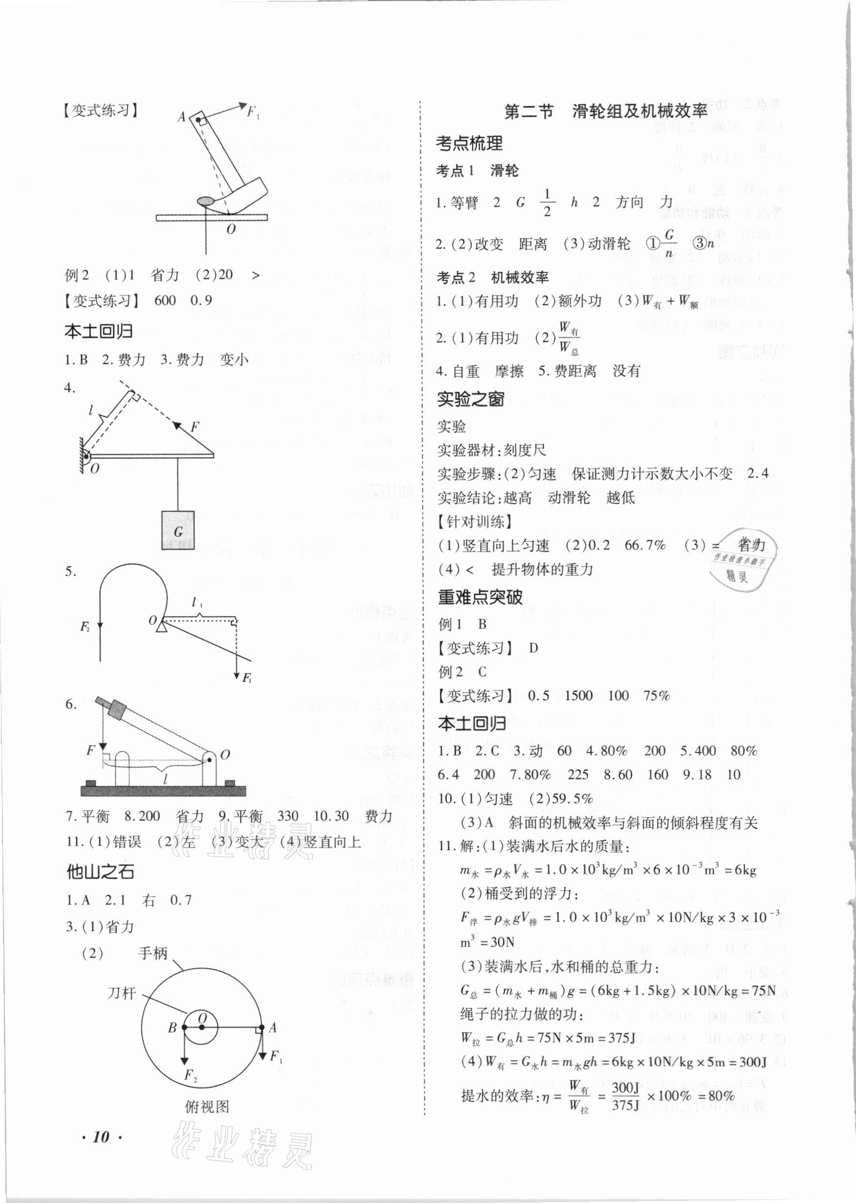 2021年本土攻略精準(zhǔn)復(fù)習(xí)方案物理云南專版 第10頁