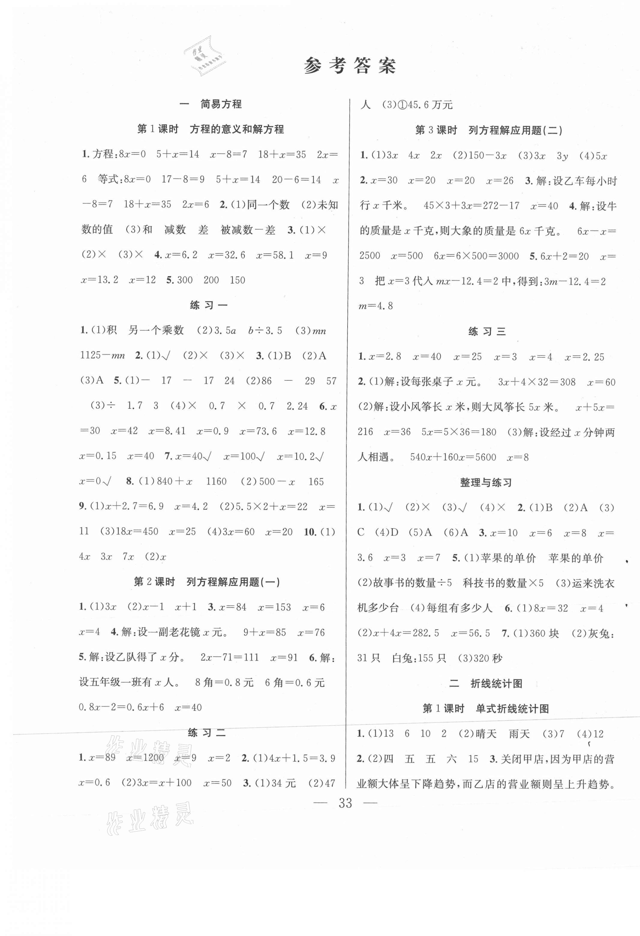 2021年全頻道課時(shí)作業(yè)五年級(jí)數(shù)學(xué)下冊(cè)蘇教版 第1頁(yè)