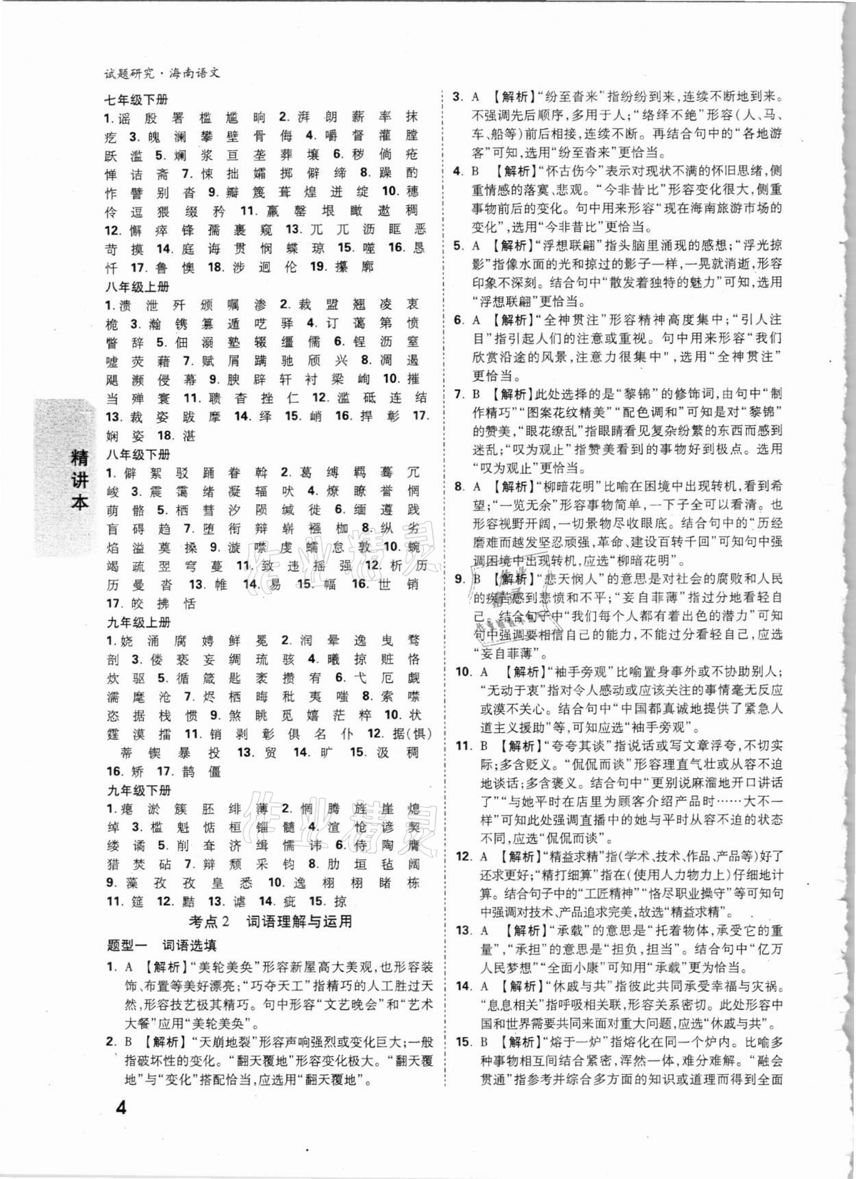 2021年萬唯中考試題研究語文海南專版 第3頁