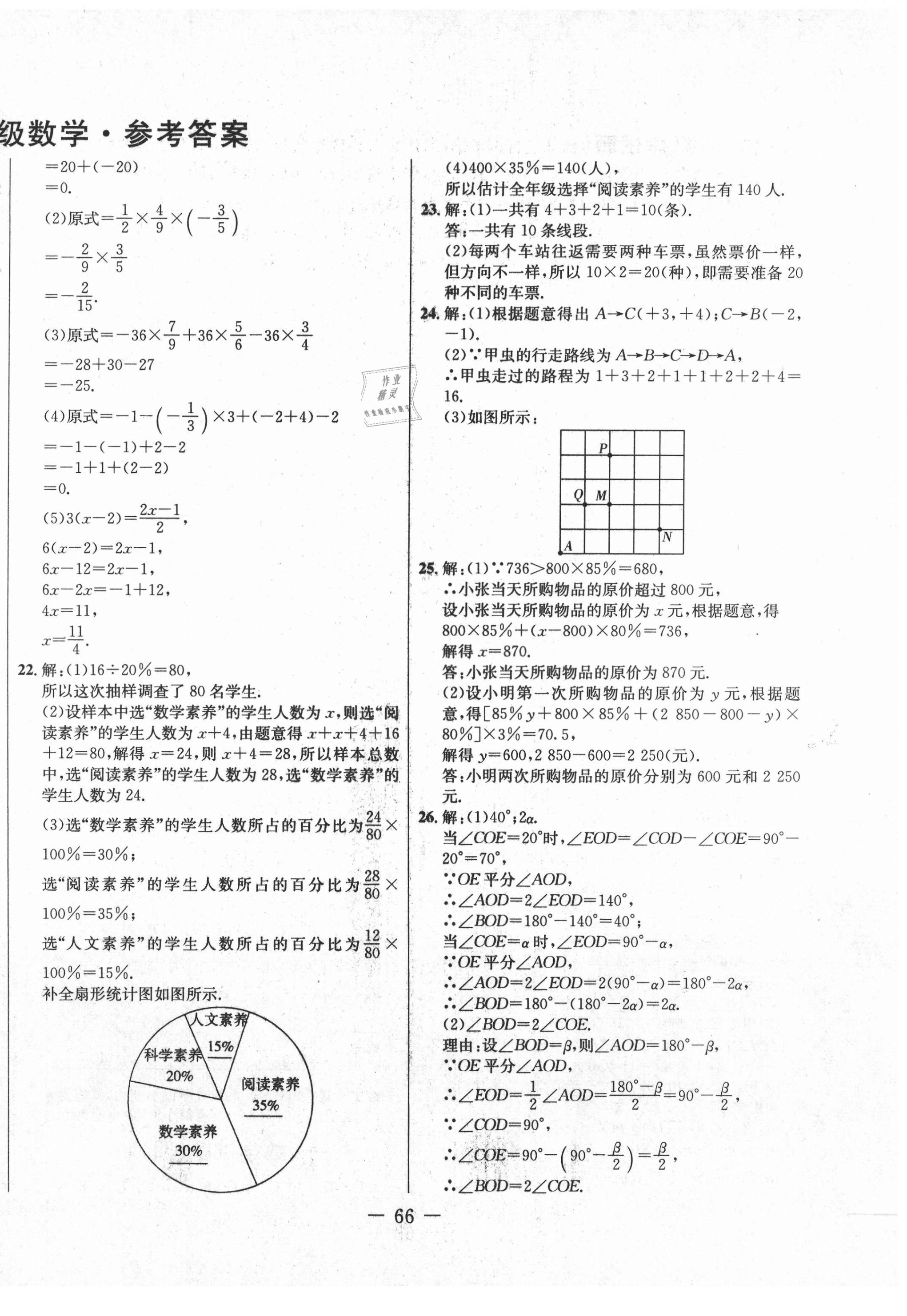 2020年創(chuàng)新思維期末快遞黃金8套七年級(jí)數(shù)學(xué)上冊(cè)北師大版 第2頁(yè)