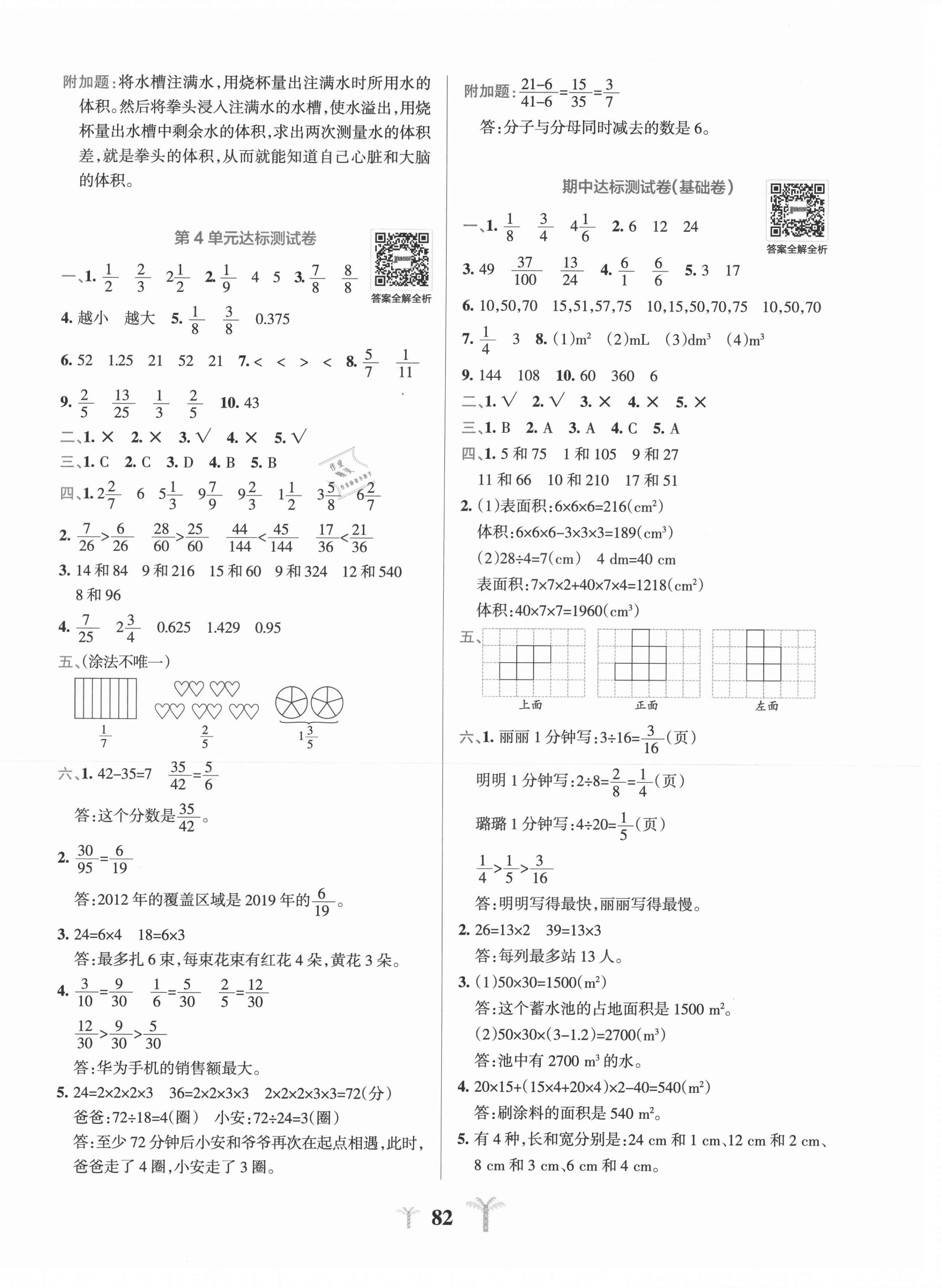 2021年小學學霸沖A卷五年級數(shù)學下冊人教版 第2頁