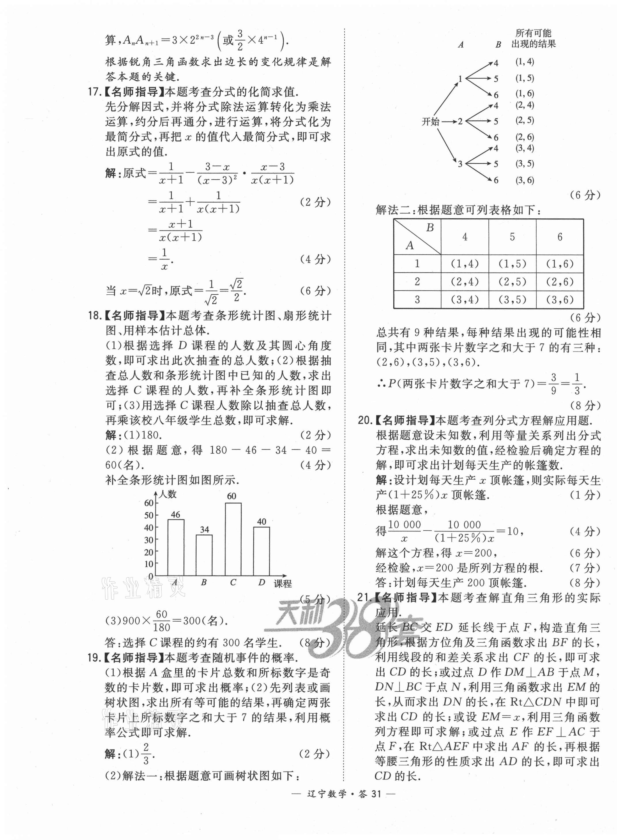 2021年天利38套中考試題精選數(shù)學(xué)遼寧專(zhuān)版 第31頁(yè)