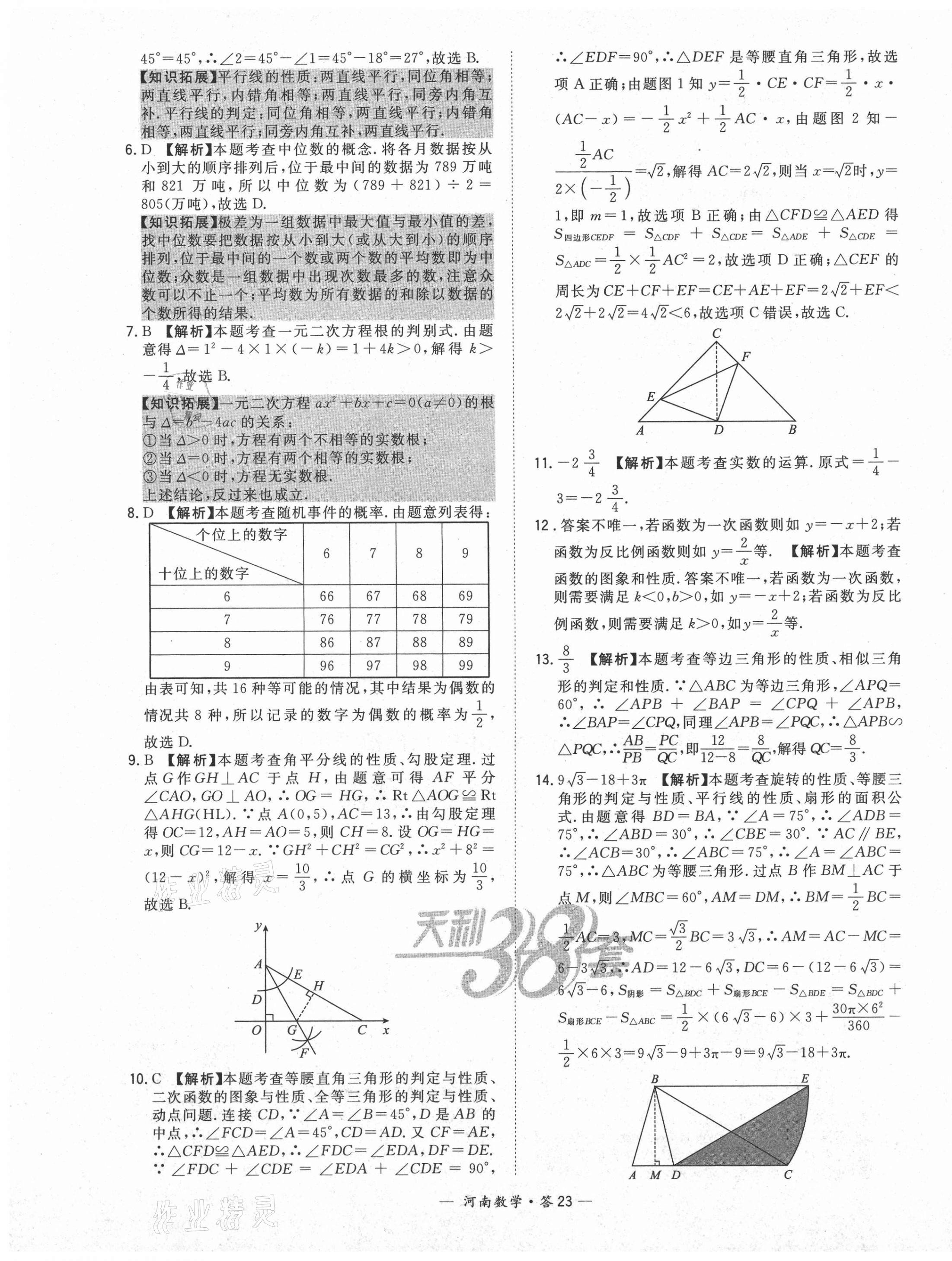 2021年天利38套中考试题精选数学河南专版 第23页