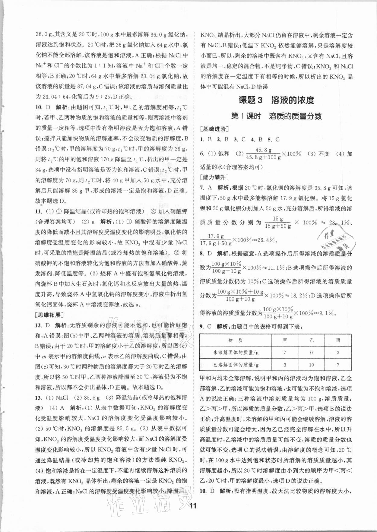 2021年拔尖特訓(xùn)九年級化學(xué)下冊人教版 第11頁