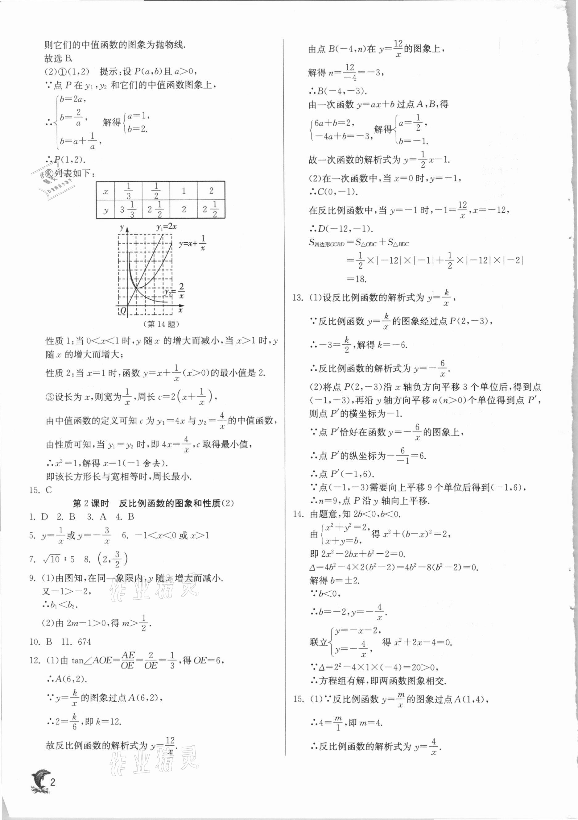 2021年实验班提优训练九年级数学下册人教版 第2页