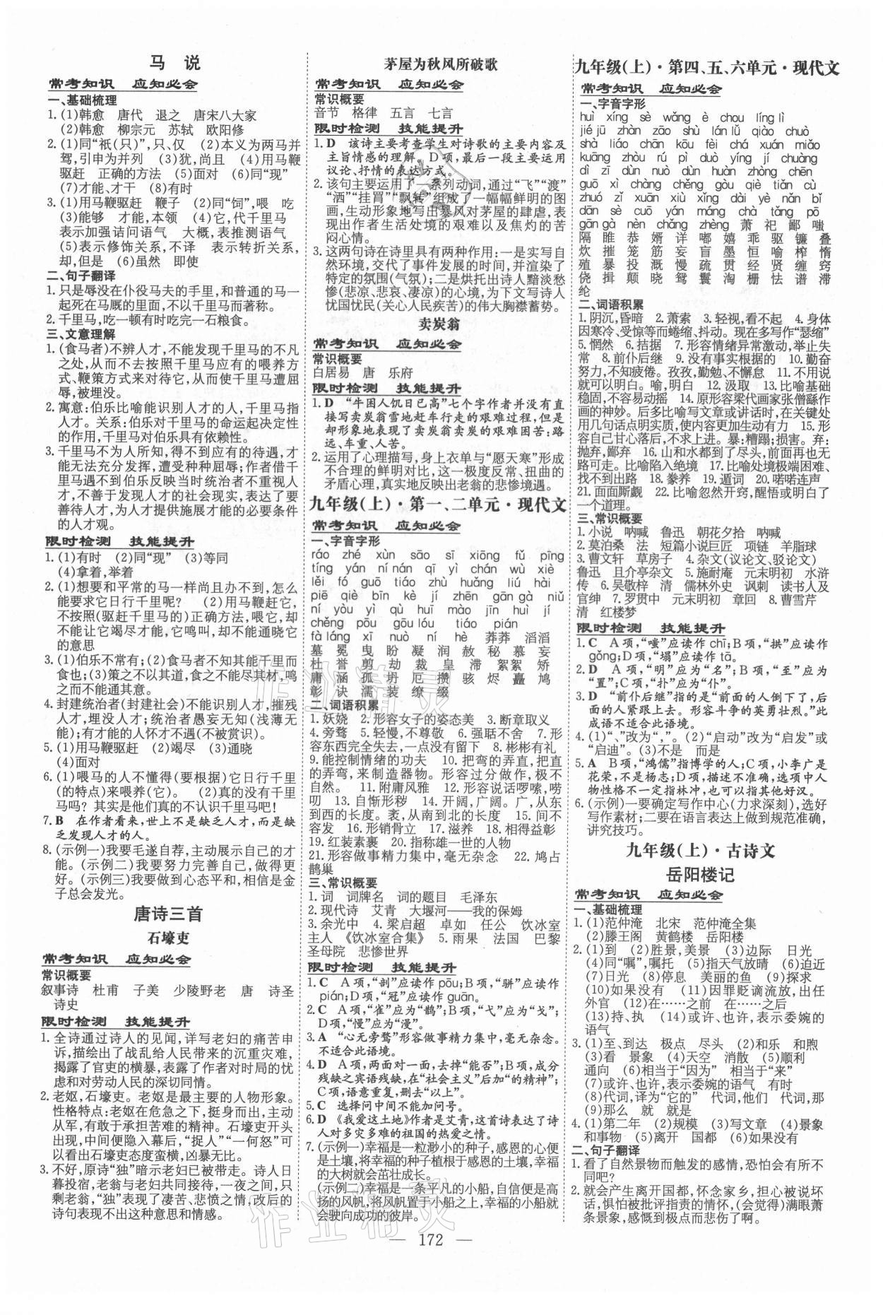 2021年中考總復(fù)習(xí)導(dǎo)與練語文 第10頁