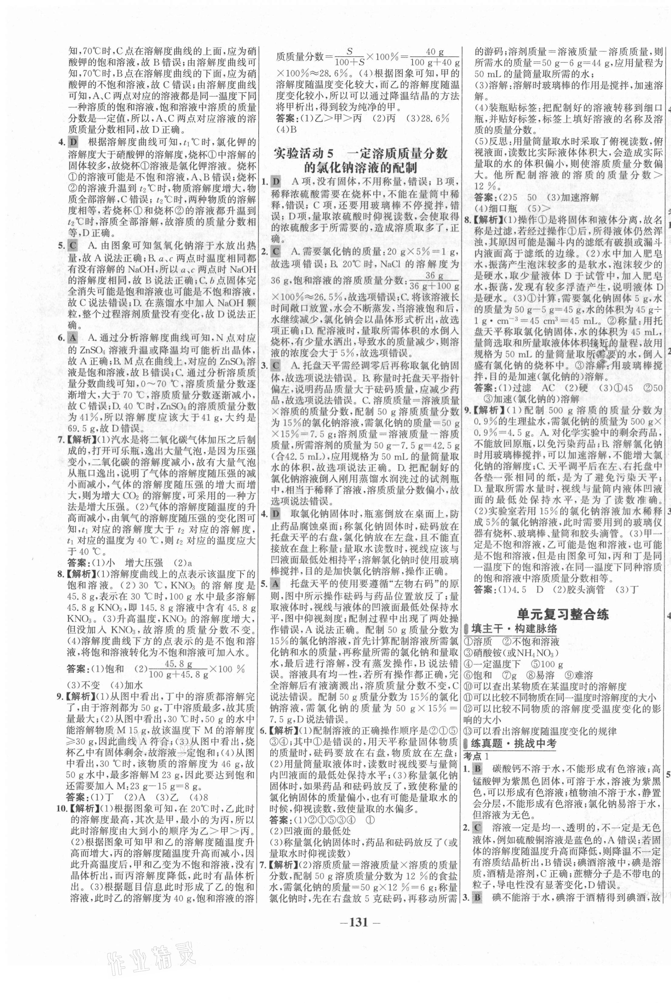 2021年世紀金榜百練百勝九年級化學(xué)下冊人教版 第7頁