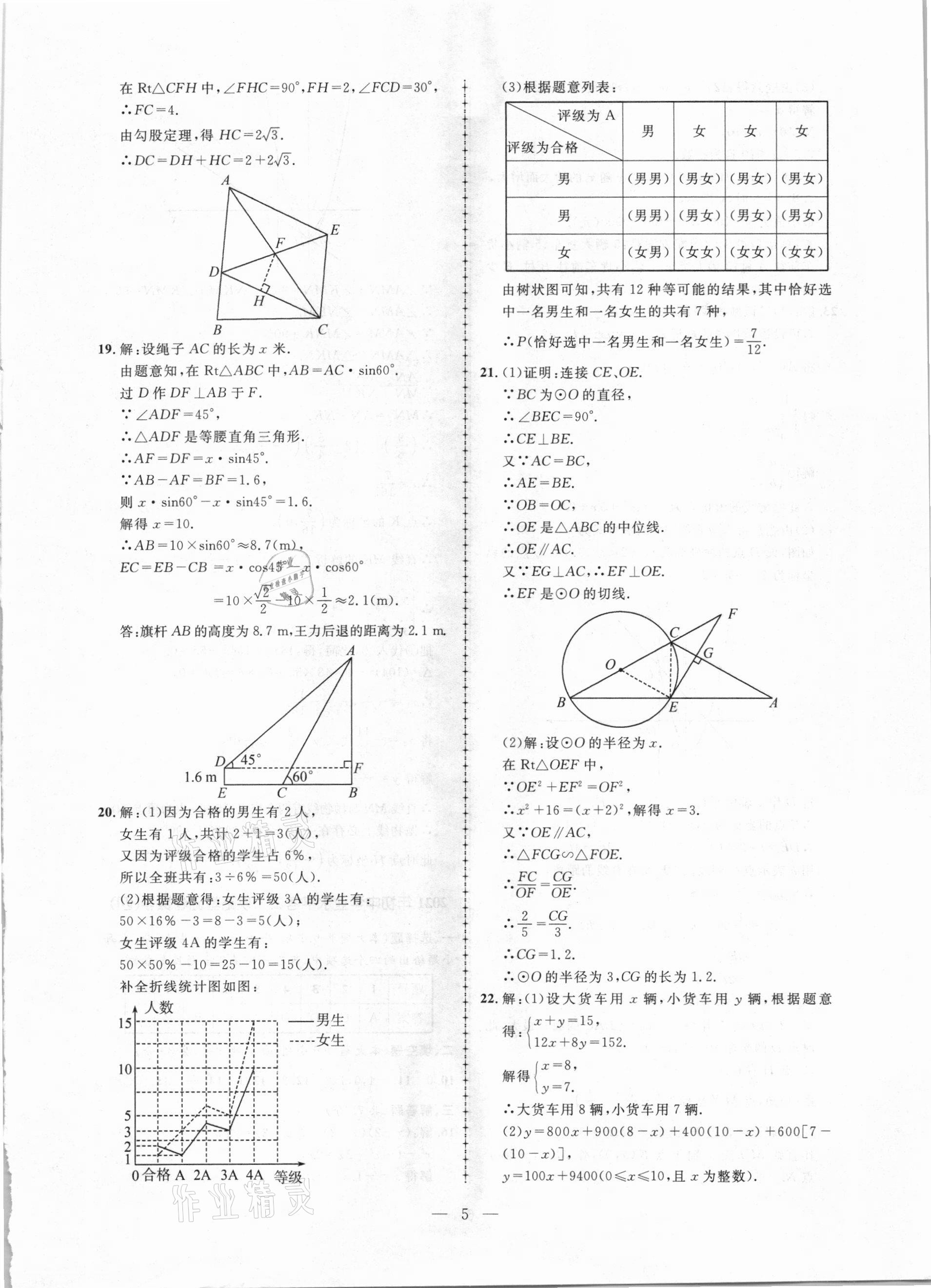 2021年中考攻略模擬試卷數學新疆專版 第5頁