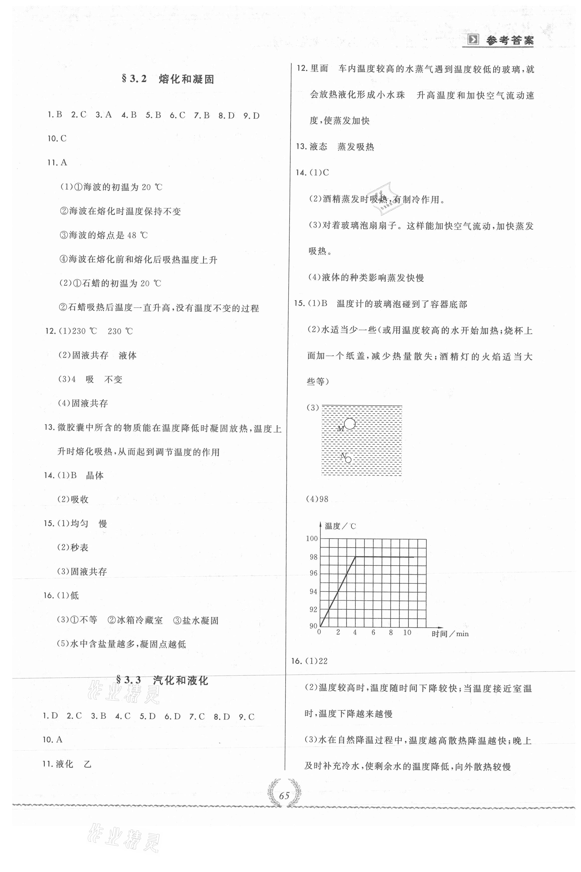 2020年悅?cè)缓脤W(xué)生必開(kāi)卷八年級(jí)物理上冊(cè)人教版 參考答案第3頁(yè)