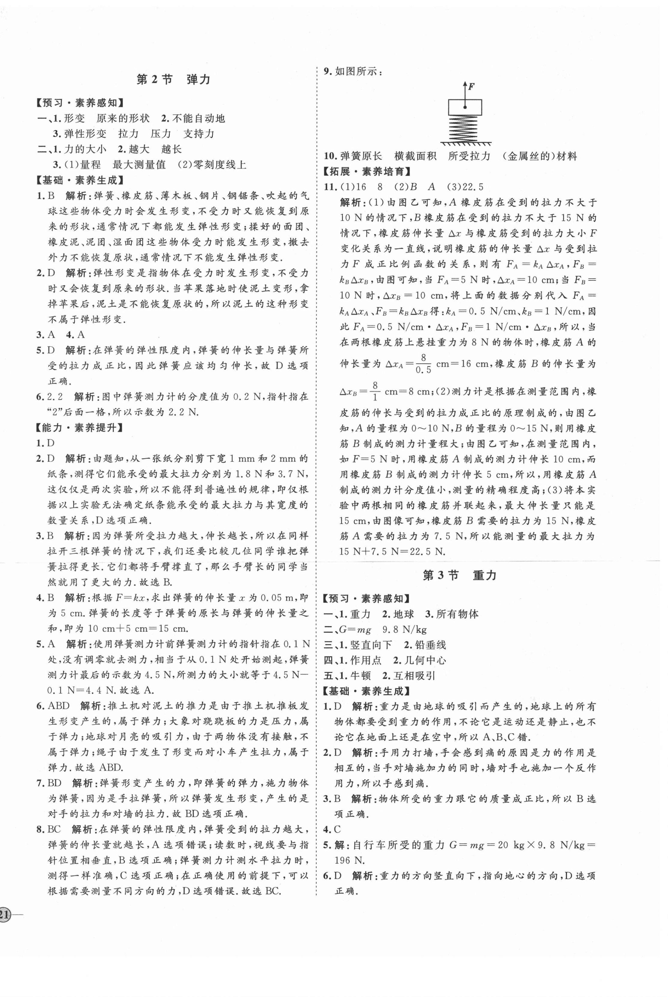 2021年優(yōu)加學(xué)案課時(shí)通八年級(jí)物理下冊(cè)人教版濰坊專用 第2頁