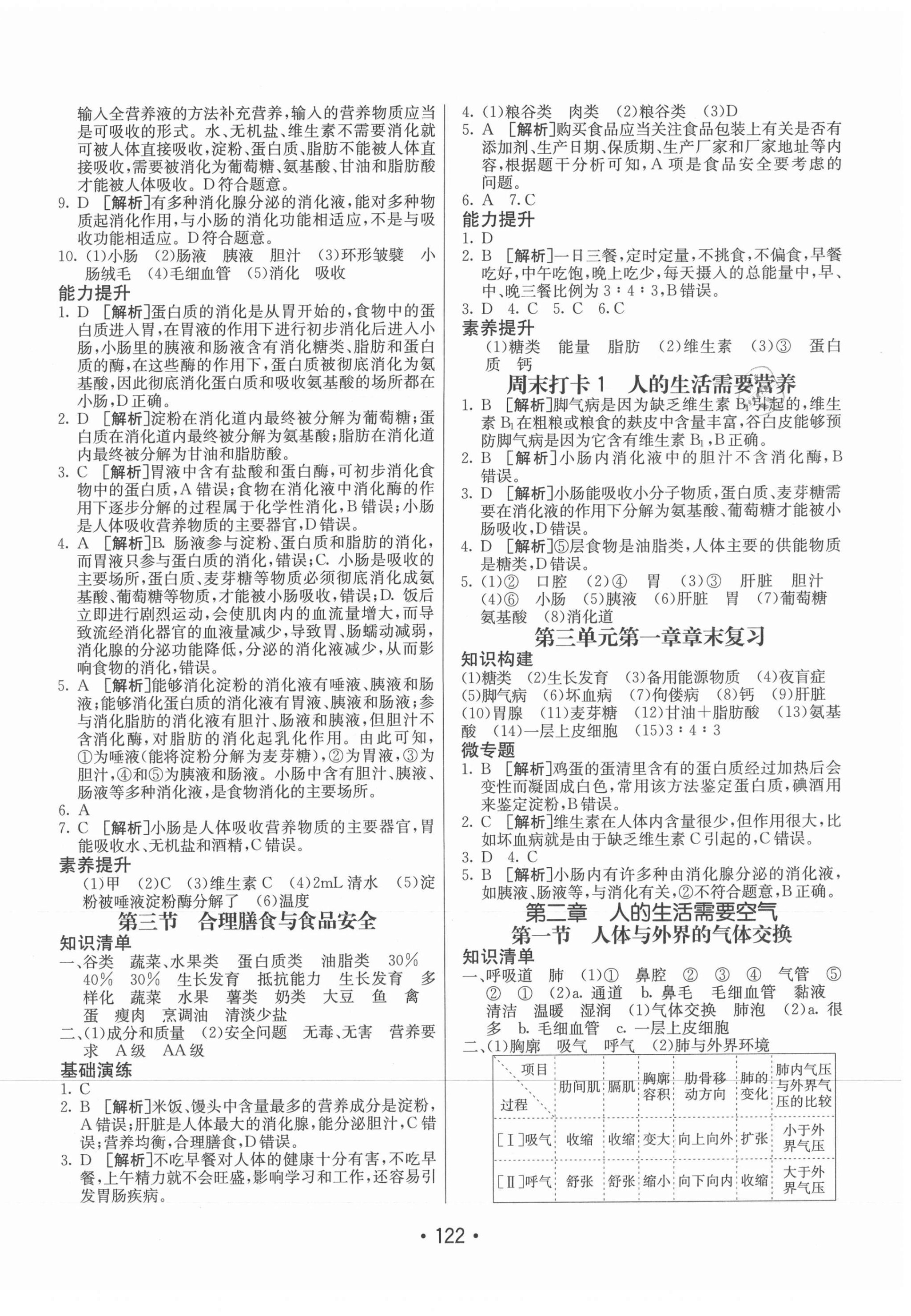 2021年同行學(xué)案學(xué)練測七年級生物下冊濟南版 第2頁