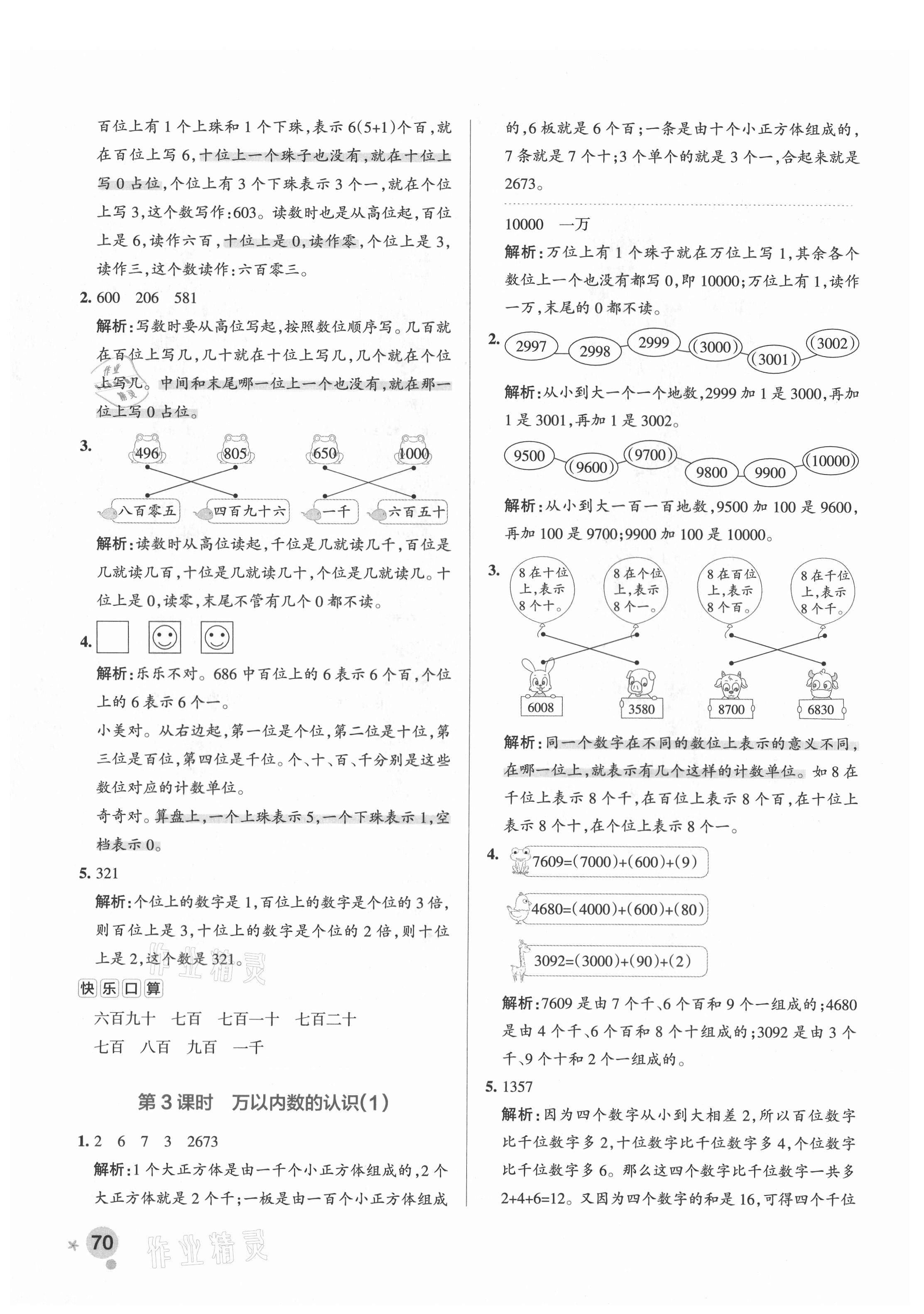 2021年小學(xué)學(xué)霸作業(yè)本二年級(jí)數(shù)學(xué)下冊(cè)青島版54制 參考答案第2頁(yè)