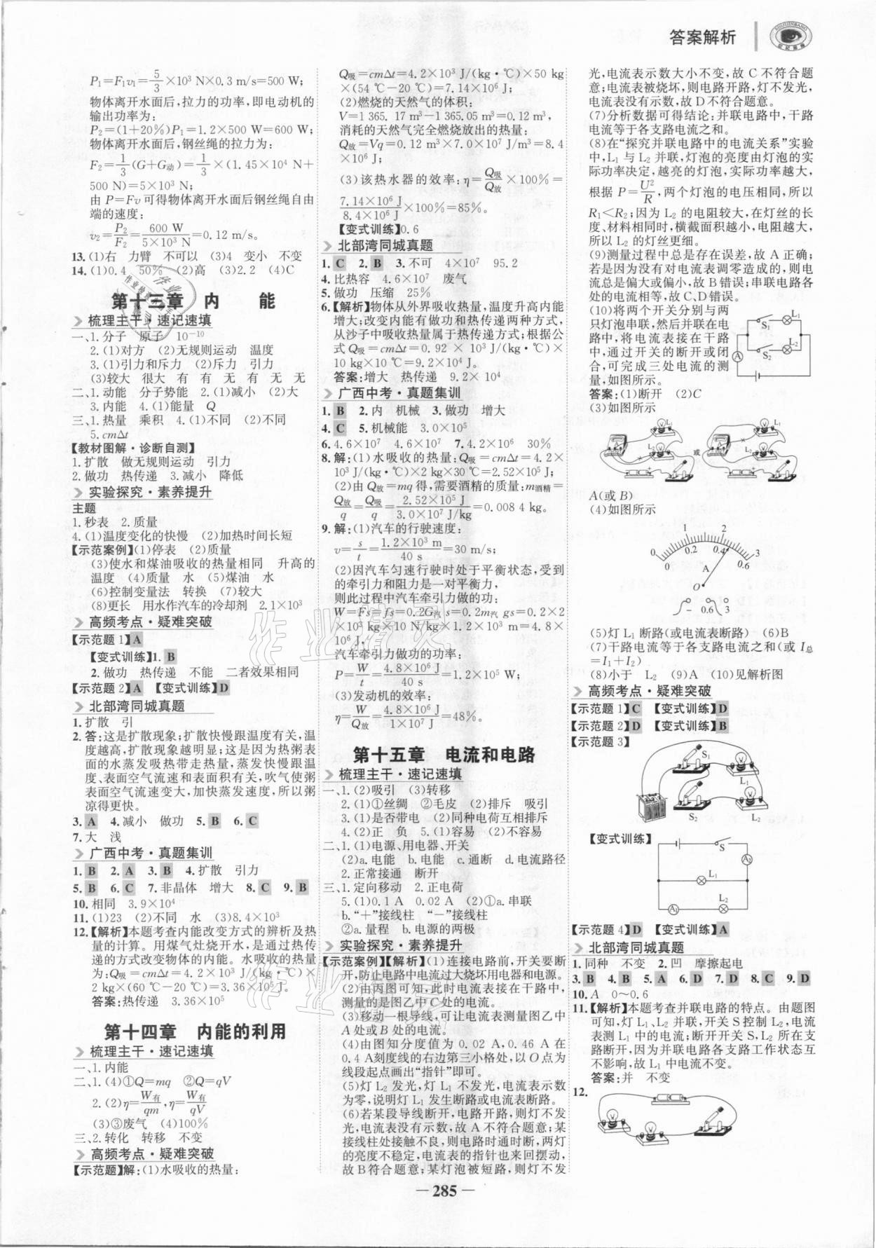 2021年世紀(jì)金榜金榜中考物理廣西北部灣經(jīng)濟(jì)區(qū)專用 參考答案第8頁