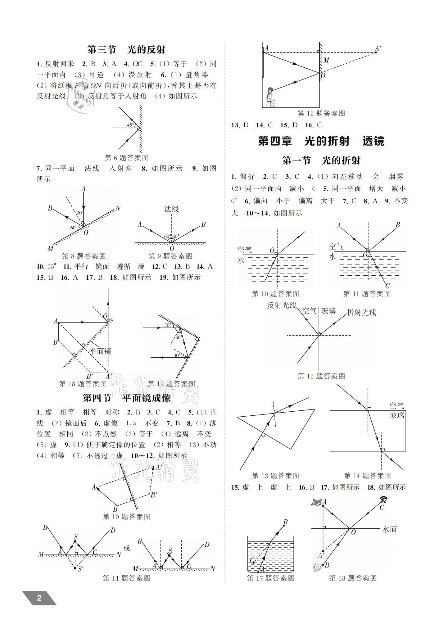 2021年創新優化中考總復習江蘇物理 參考答案第2頁