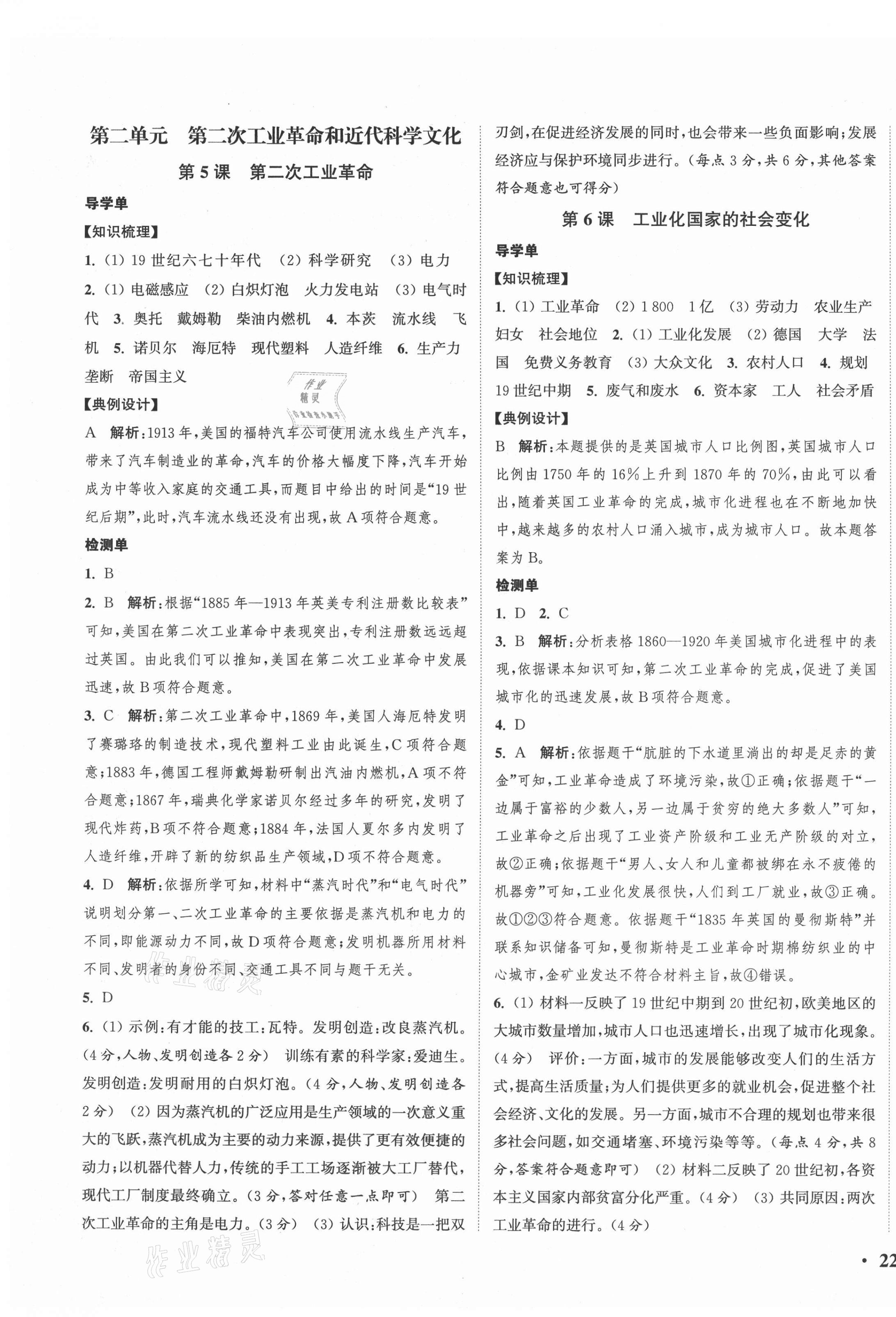 2021年通城學(xué)典活頁檢測(cè)九年級(jí)歷史下冊(cè)人教版 第3頁