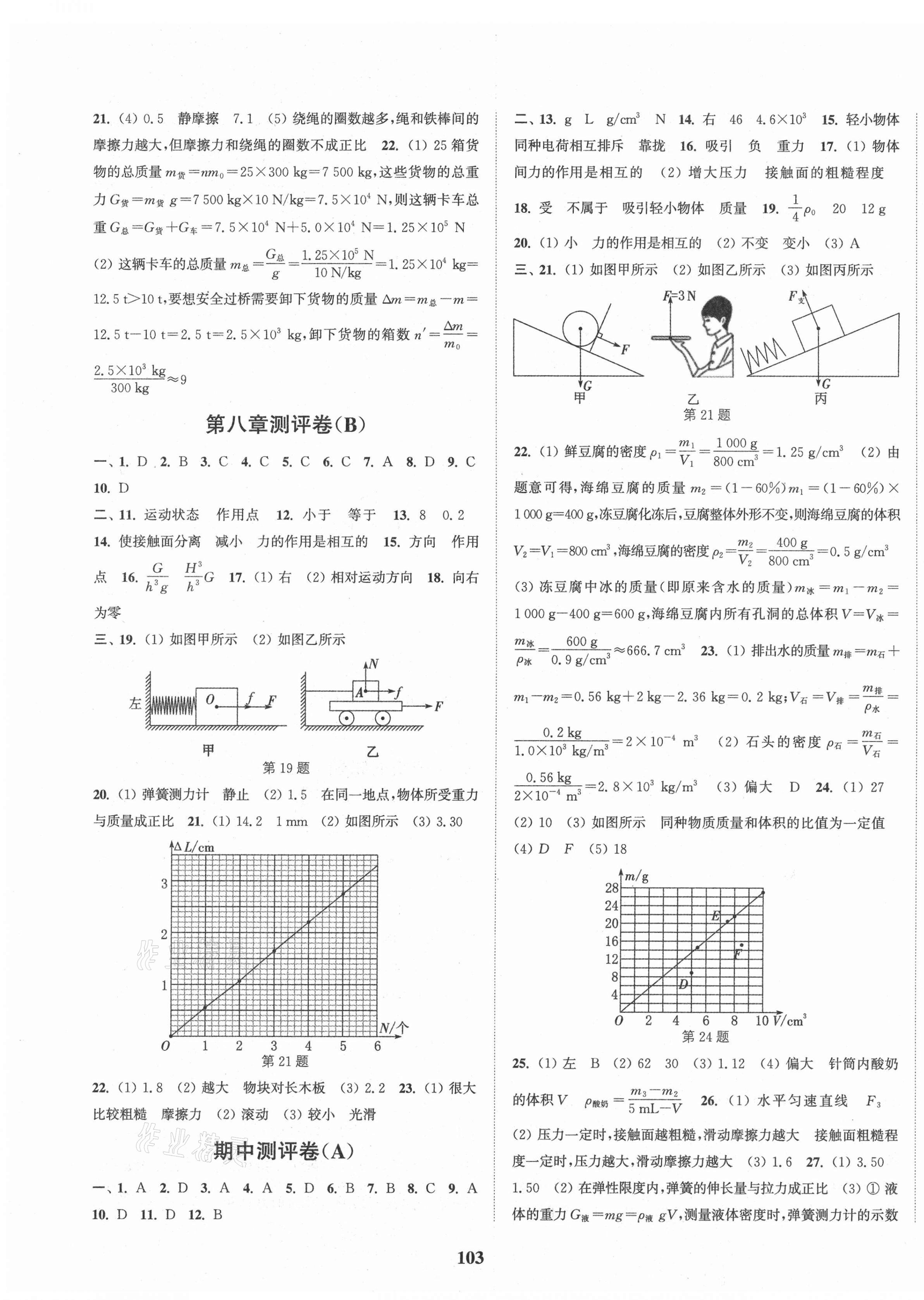 2021年通城學典初中全程測評卷八年級物理下冊蘇科版 第3頁