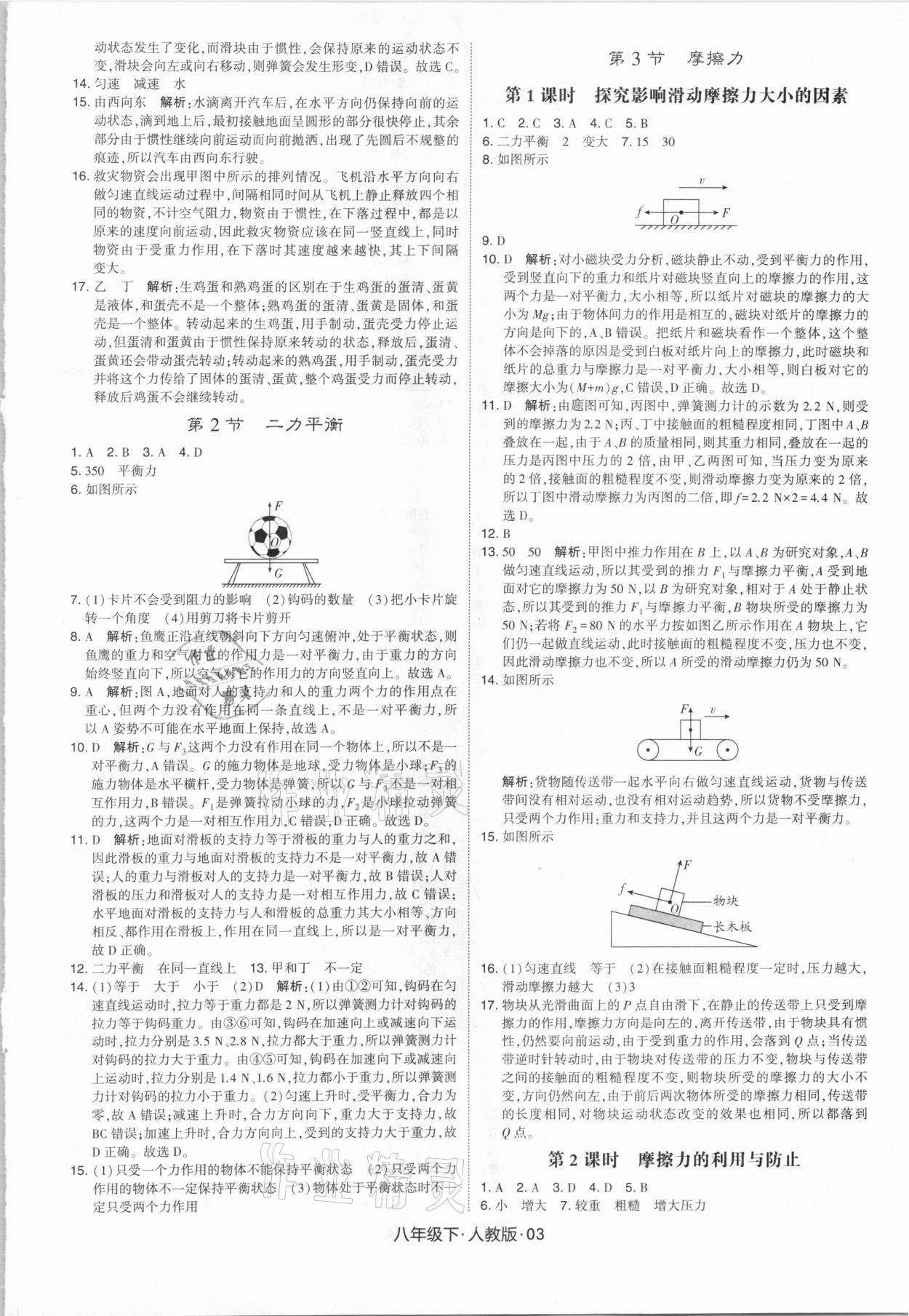 2021年喬木圖書學(xué)霸八年級(jí)物理下冊(cè)人教版 第3頁(yè)