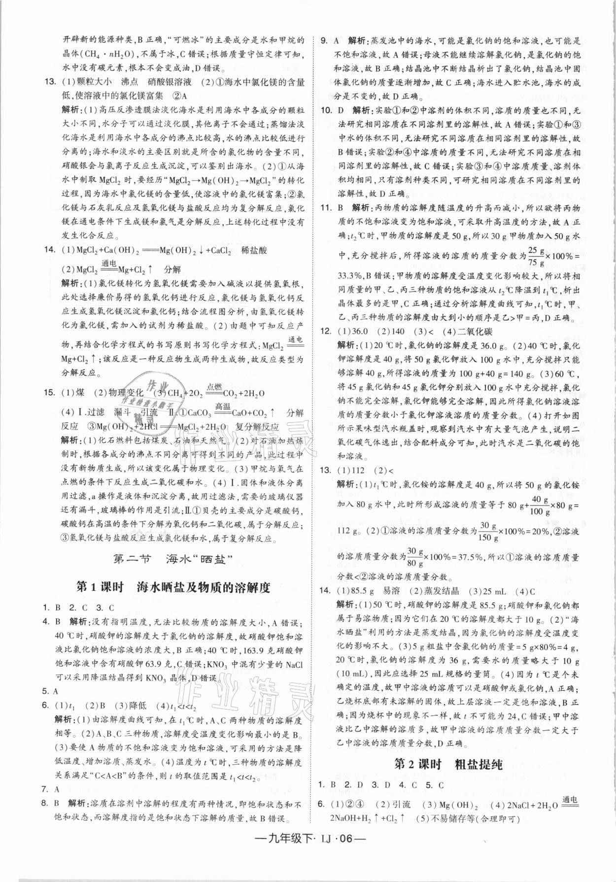 2021年經(jīng)綸學(xué)典學(xué)霸九年級化學(xué)下冊魯教版 第6頁