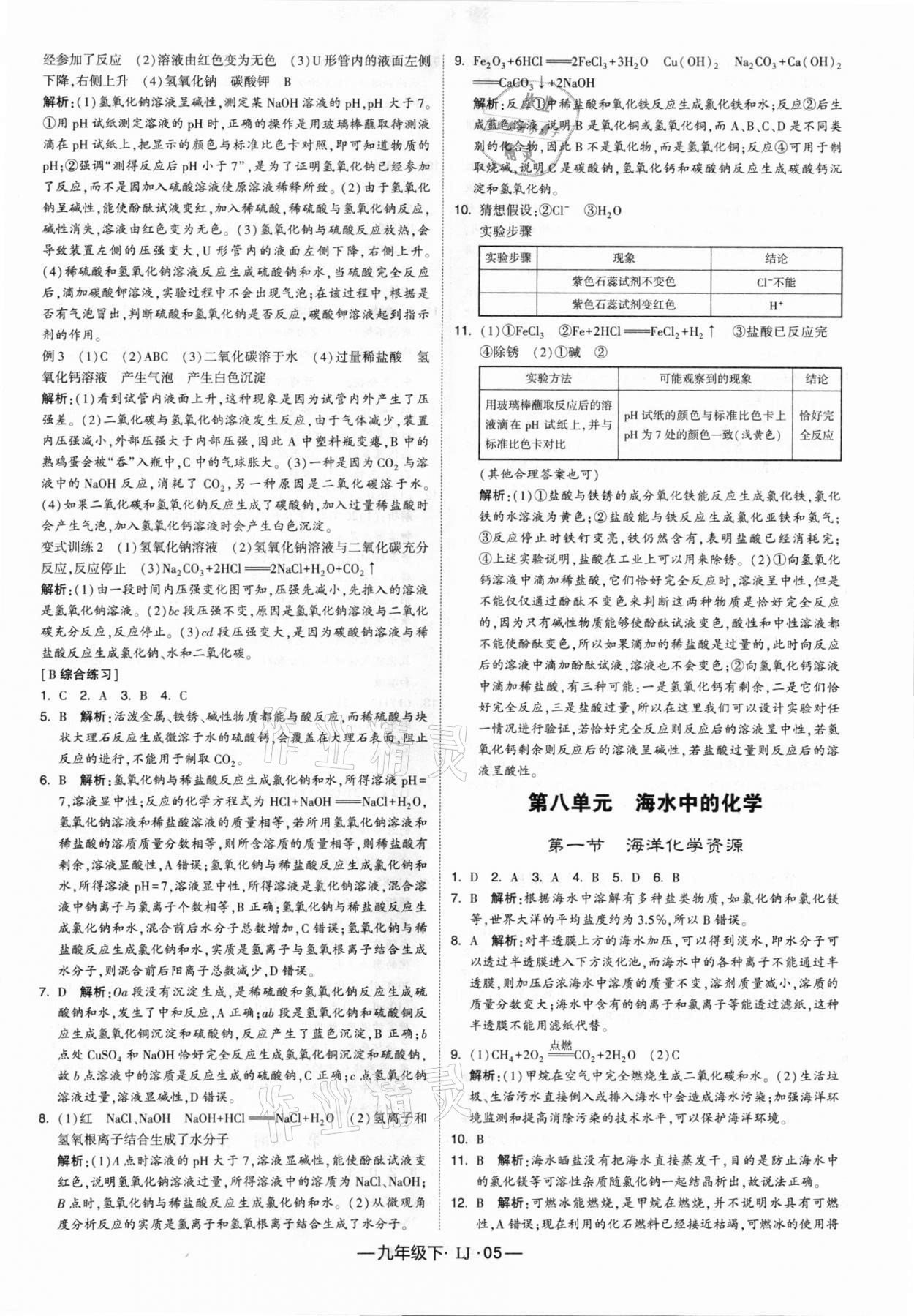 2021年經(jīng)綸學(xué)典學(xué)霸九年級化學(xué)下冊魯教版 第5頁