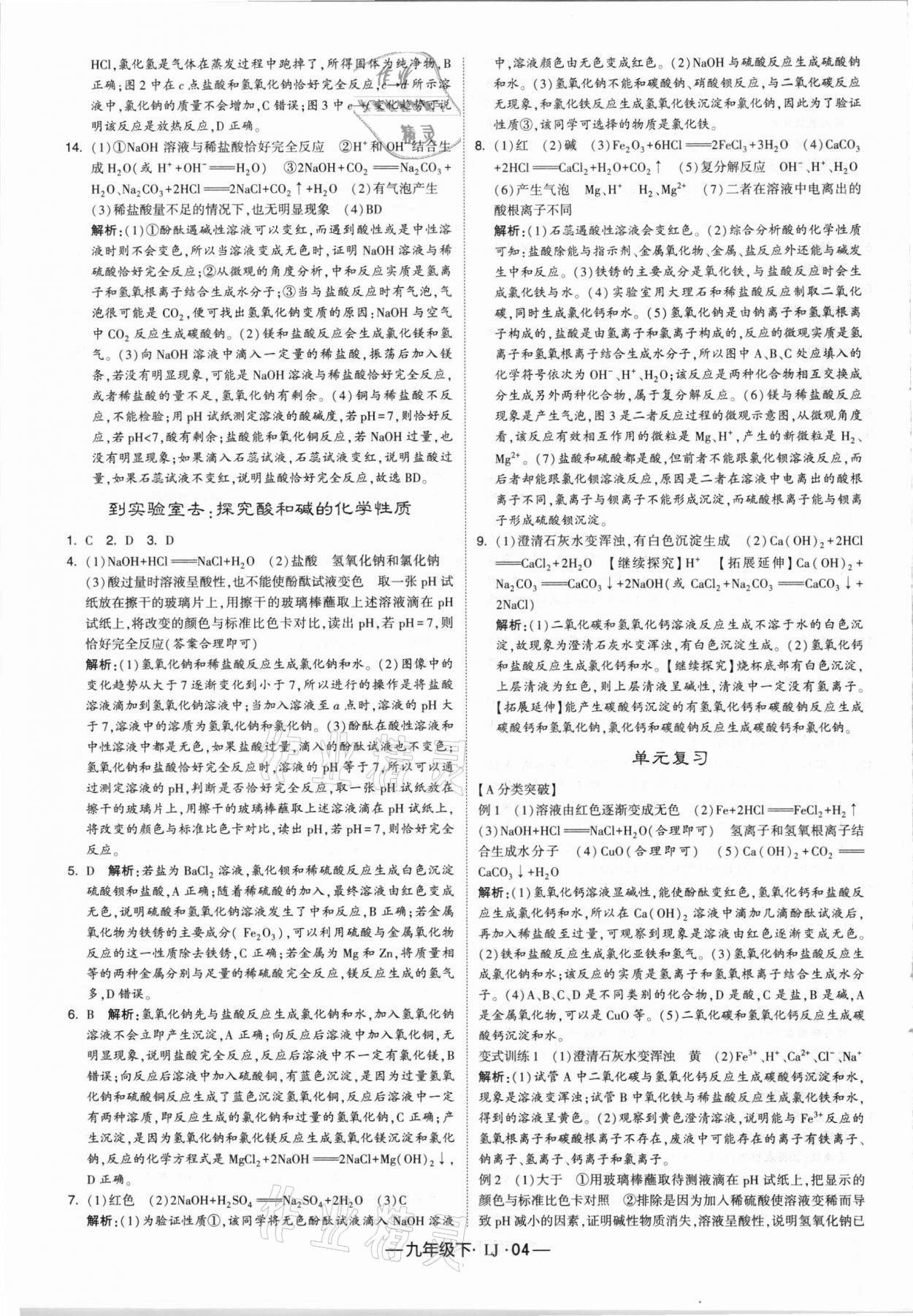 2021年經(jīng)綸學(xué)典學(xué)霸九年級化學(xué)下冊魯教版 第4頁