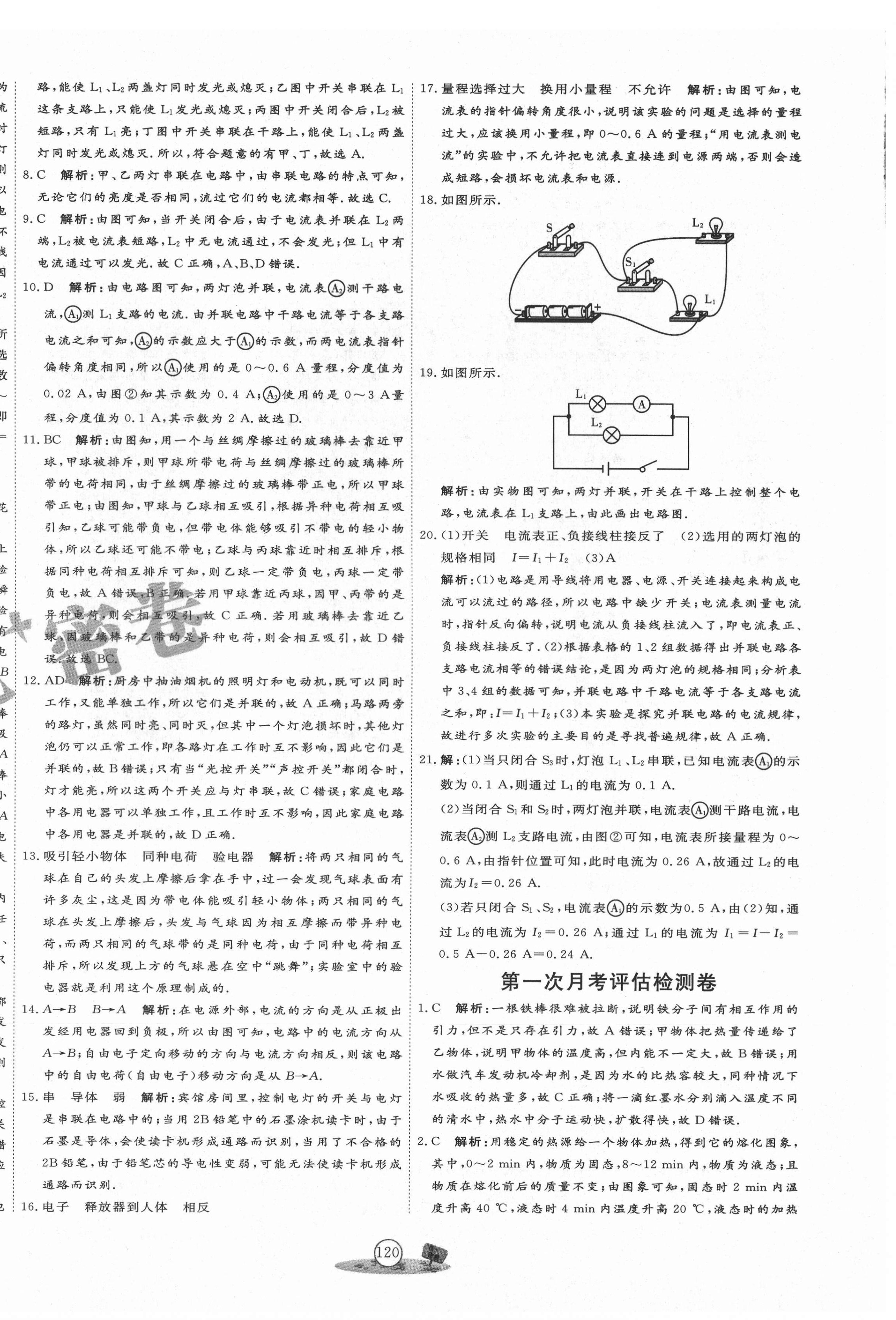 2020年優(yōu)加密卷九年級(jí)物理全一冊(cè)人教版P版 第8頁