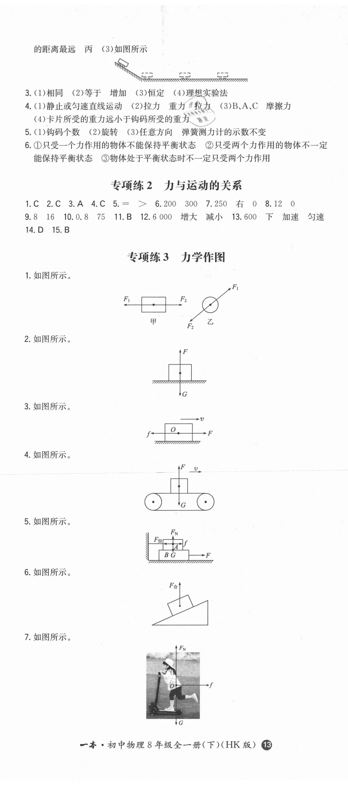 2021年一本同步訓(xùn)練八年級初中物理下冊滬科版 第2頁