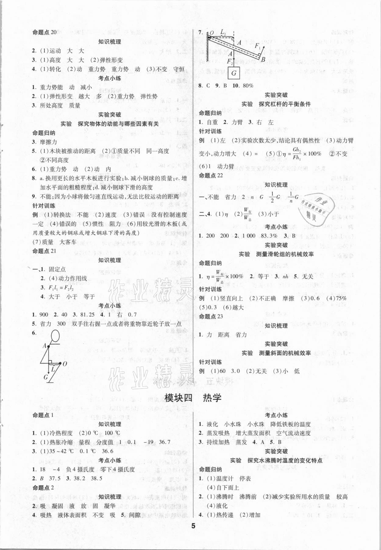 2021年練客中考提優方案物理安徽專版 第5頁