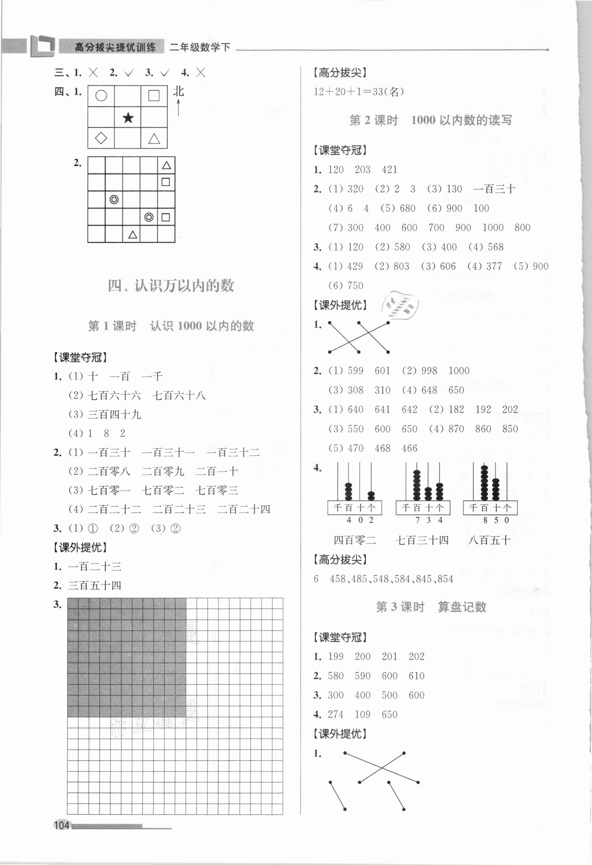 2021年高分拔尖提優(yōu)訓(xùn)練二年級(jí)數(shù)學(xué)下冊(cè)蘇教版 第4頁(yè)