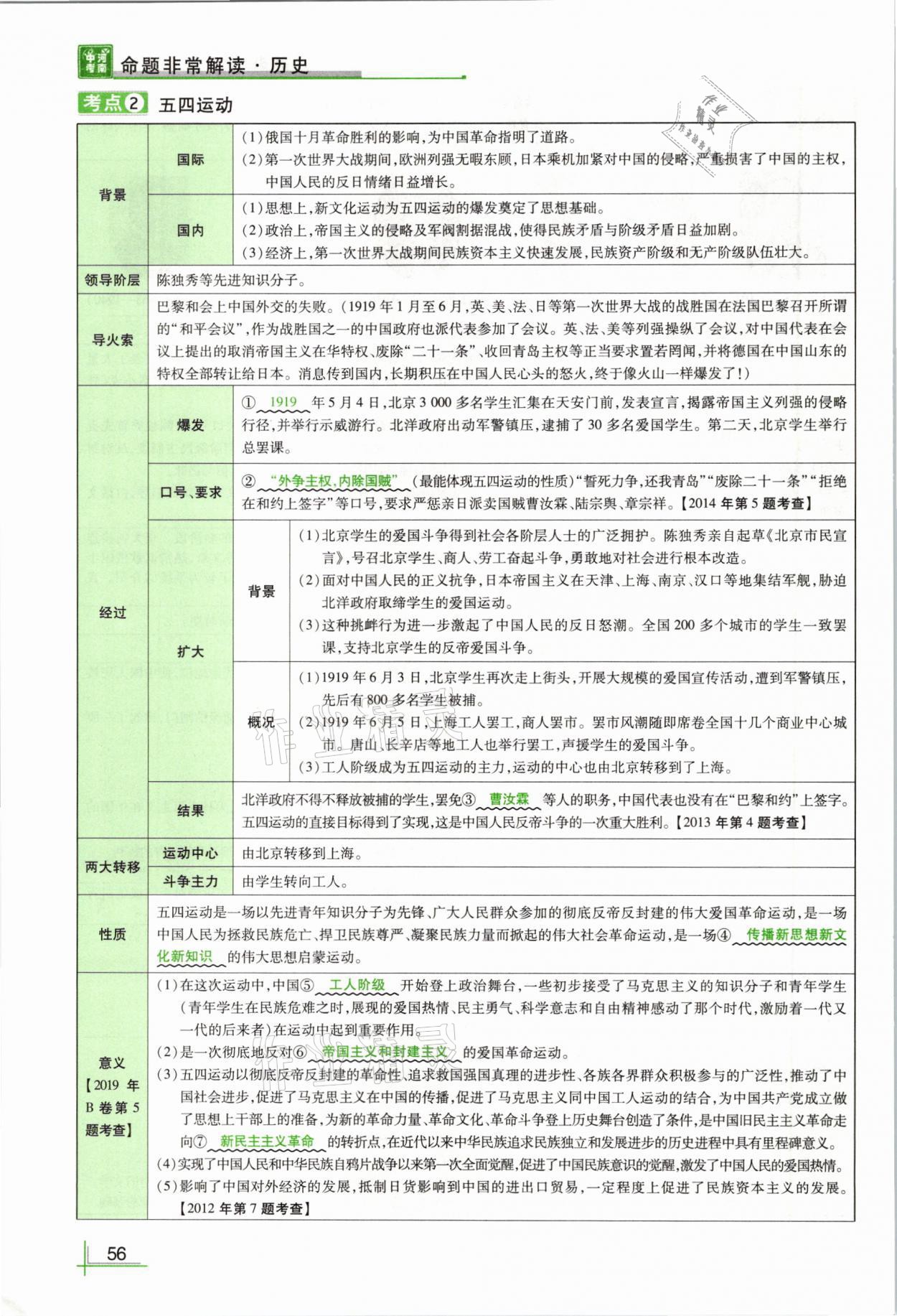 2021年河南中考命題非常解讀歷史 第56頁(yè)