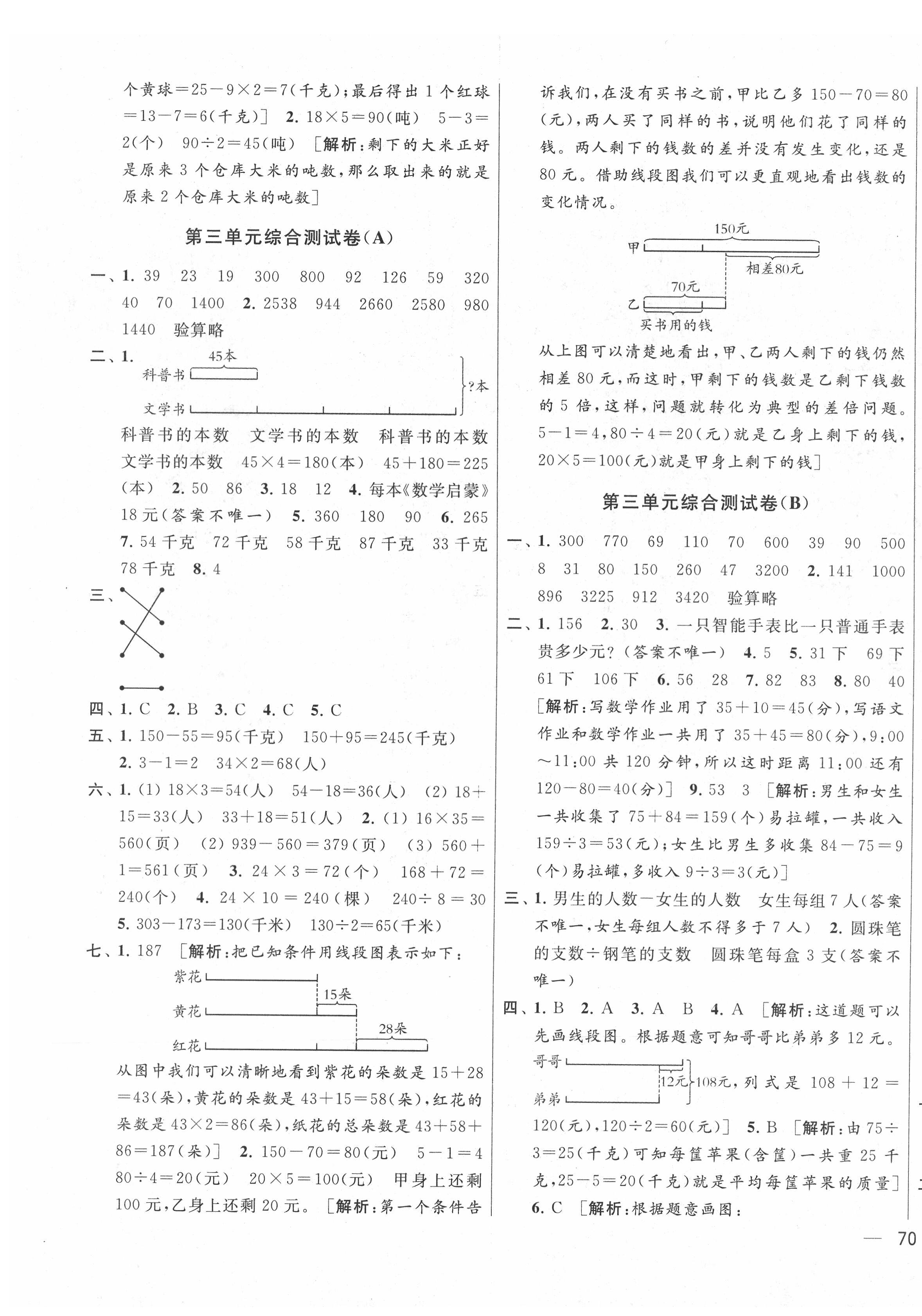 2021年亮點給力大試卷三年級數(shù)學(xué)下冊江蘇版 第3頁