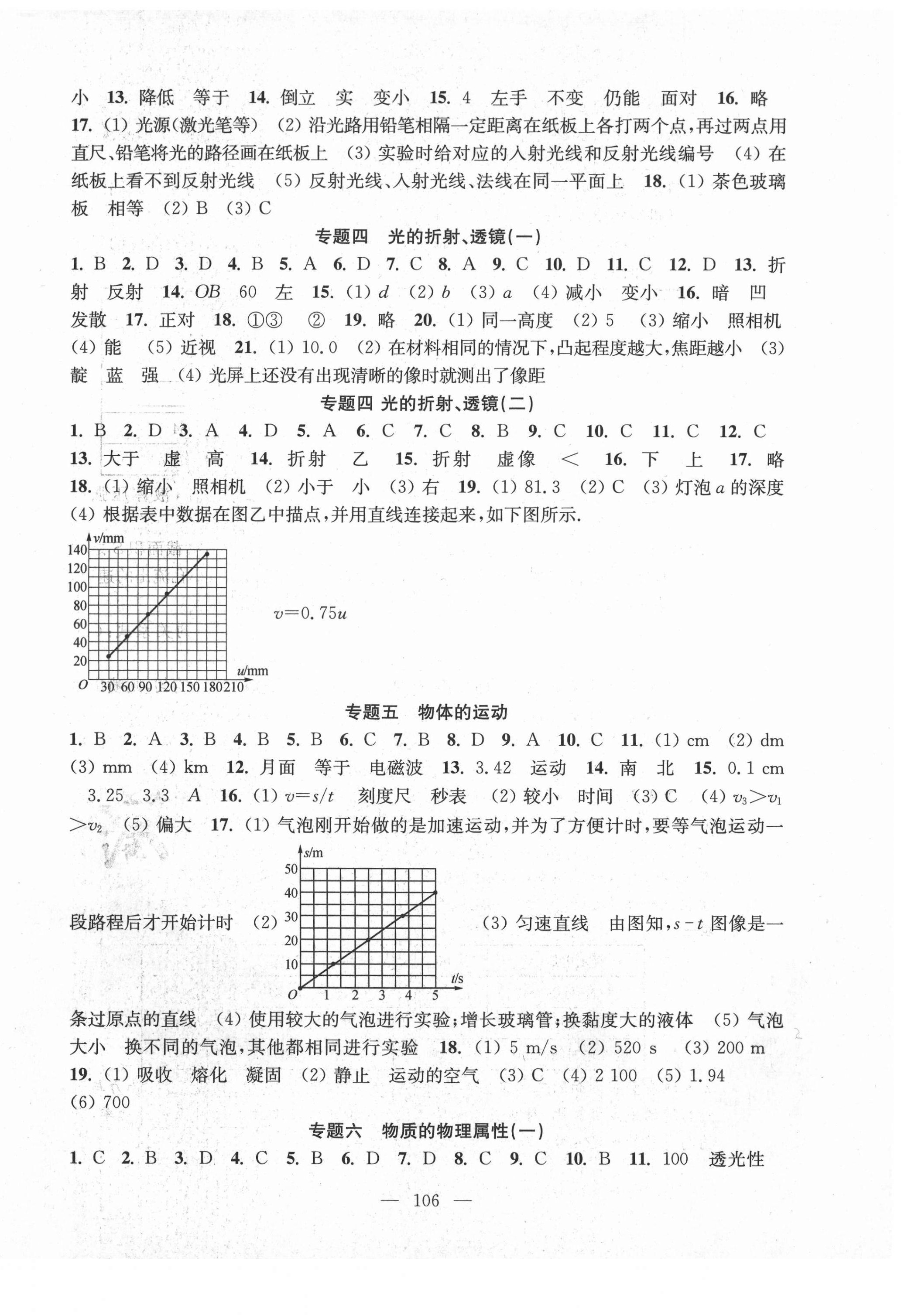 2021年階段性單元目標(biāo)大試卷九年級(jí)物理下冊(cè)蘇科版 參考答案第2頁(yè)