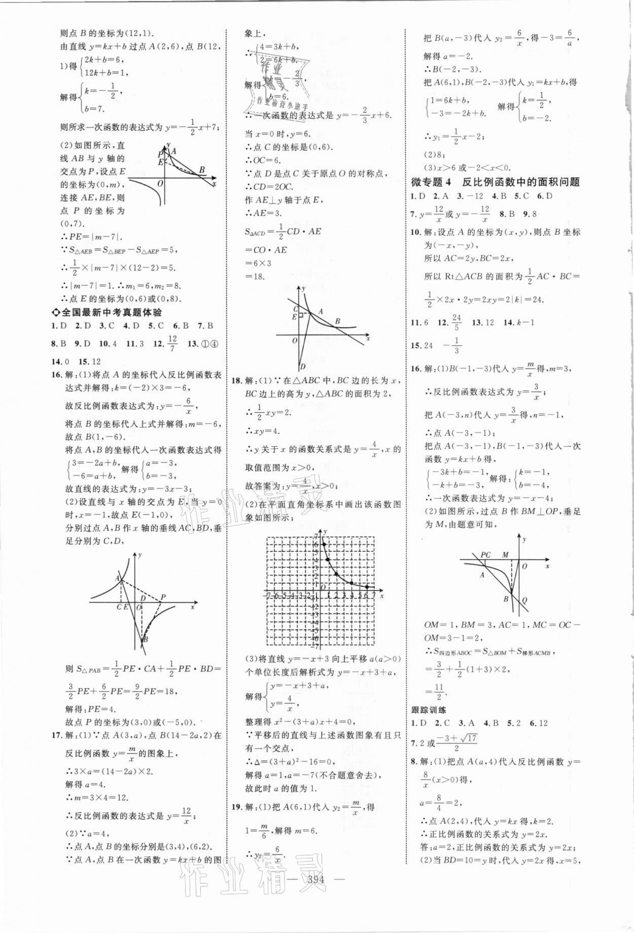 2021年初中總復(fù)習(xí)全程導(dǎo)航數(shù)學(xué)威海專版 參考答案第13頁