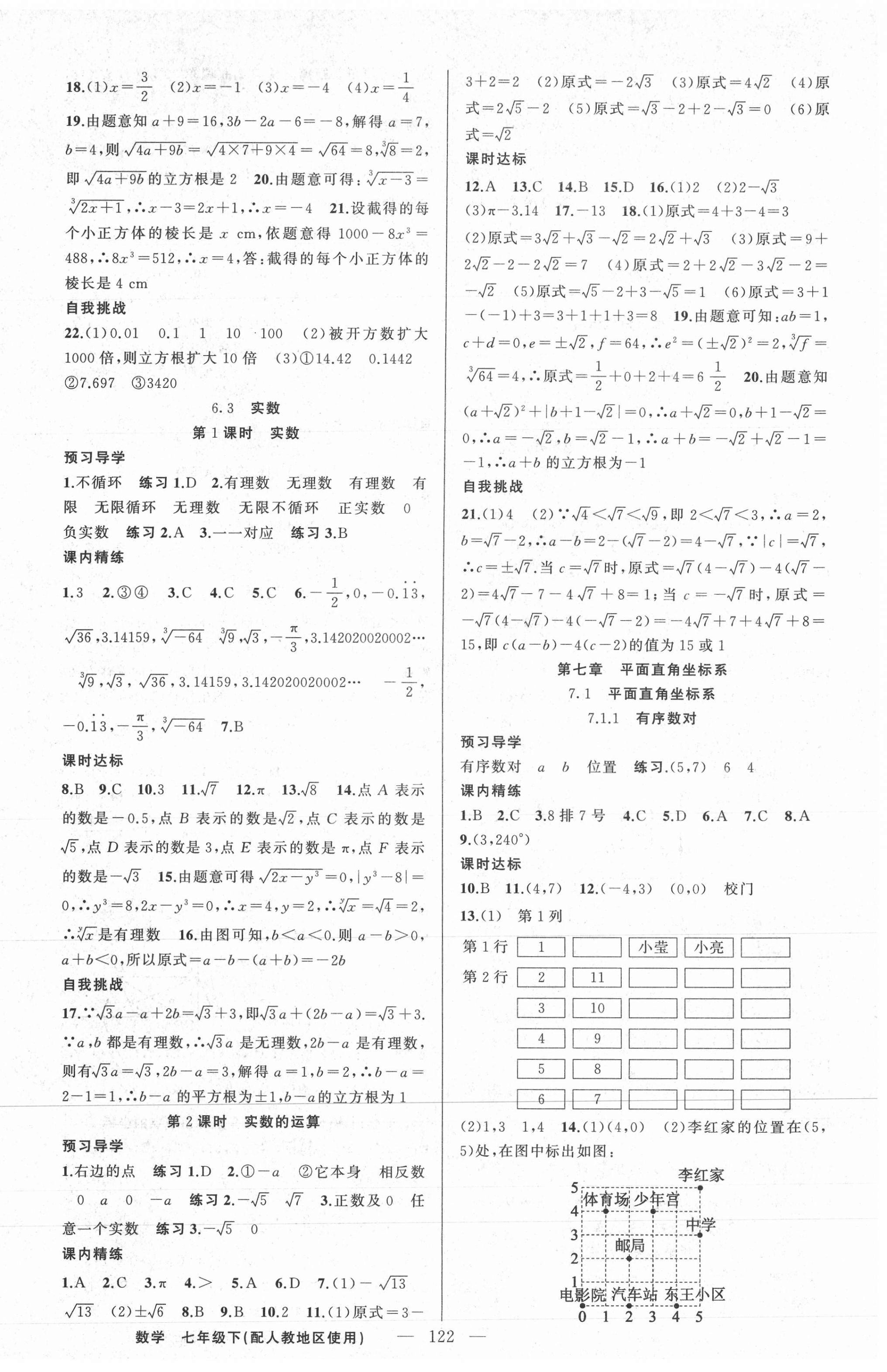 2021年黃岡金牌之路練闖考七年級數學下冊人教版 第6頁