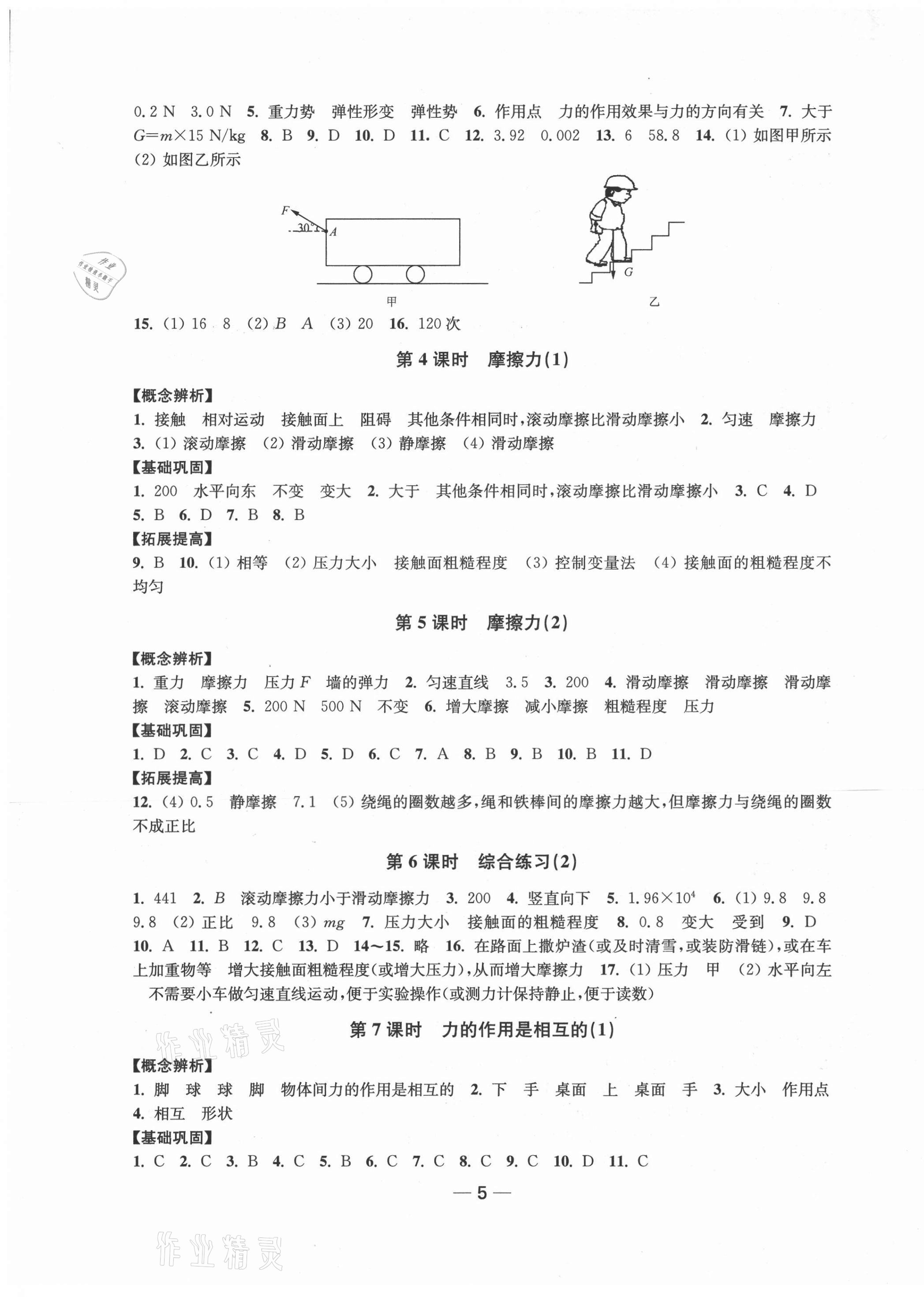 2021年創(chuàng)新課時(shí)作業(yè)八年級(jí)物理下冊江蘇版 第5頁