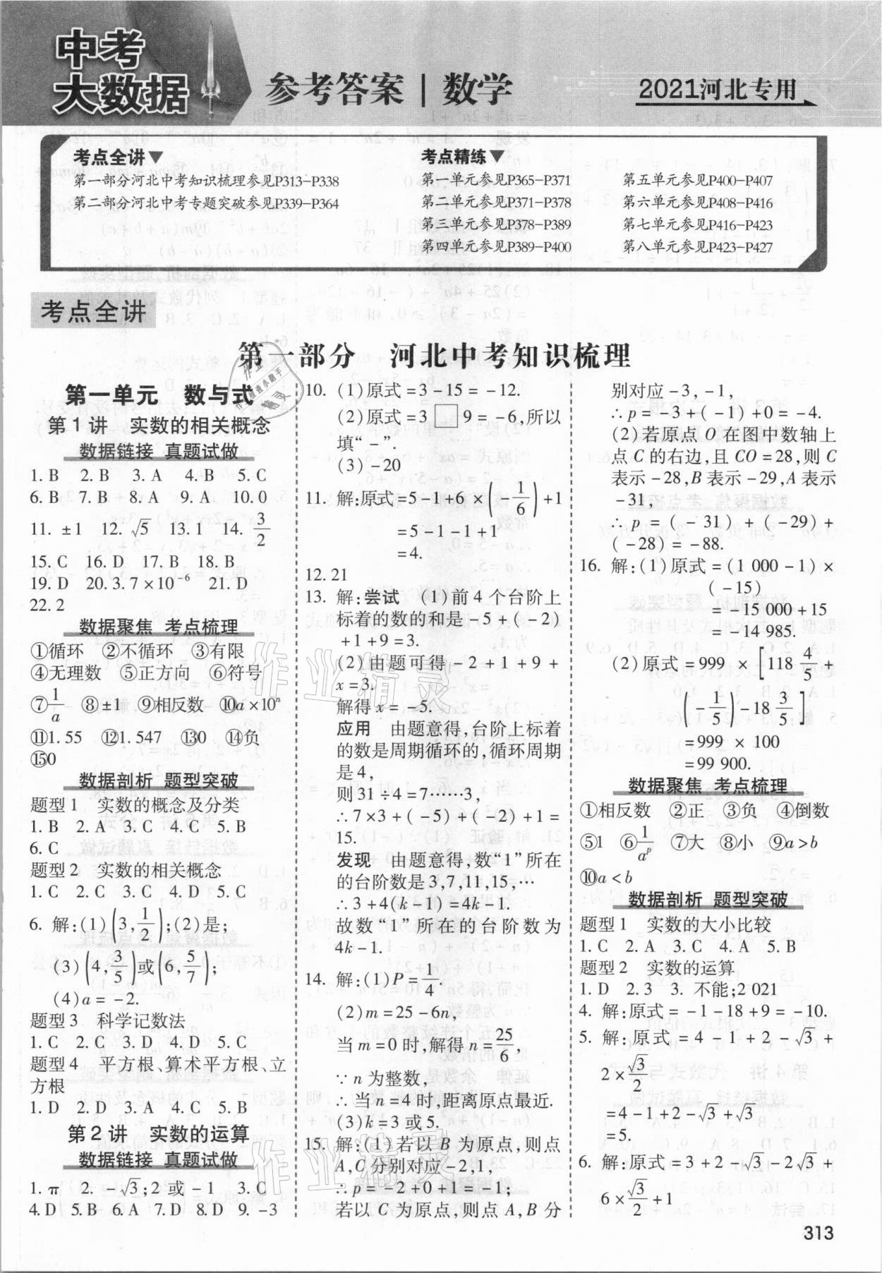 2021年中考大數(shù)據(jù)數(shù)學河北專版 第1頁