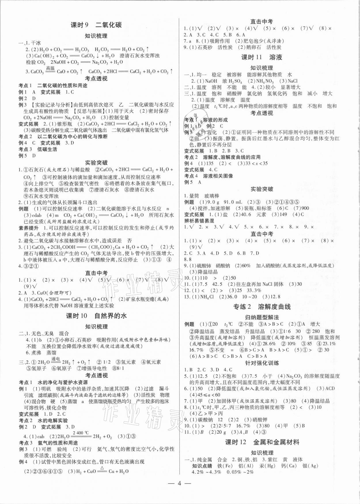 2021年领跑中考化学广东专版 第4页