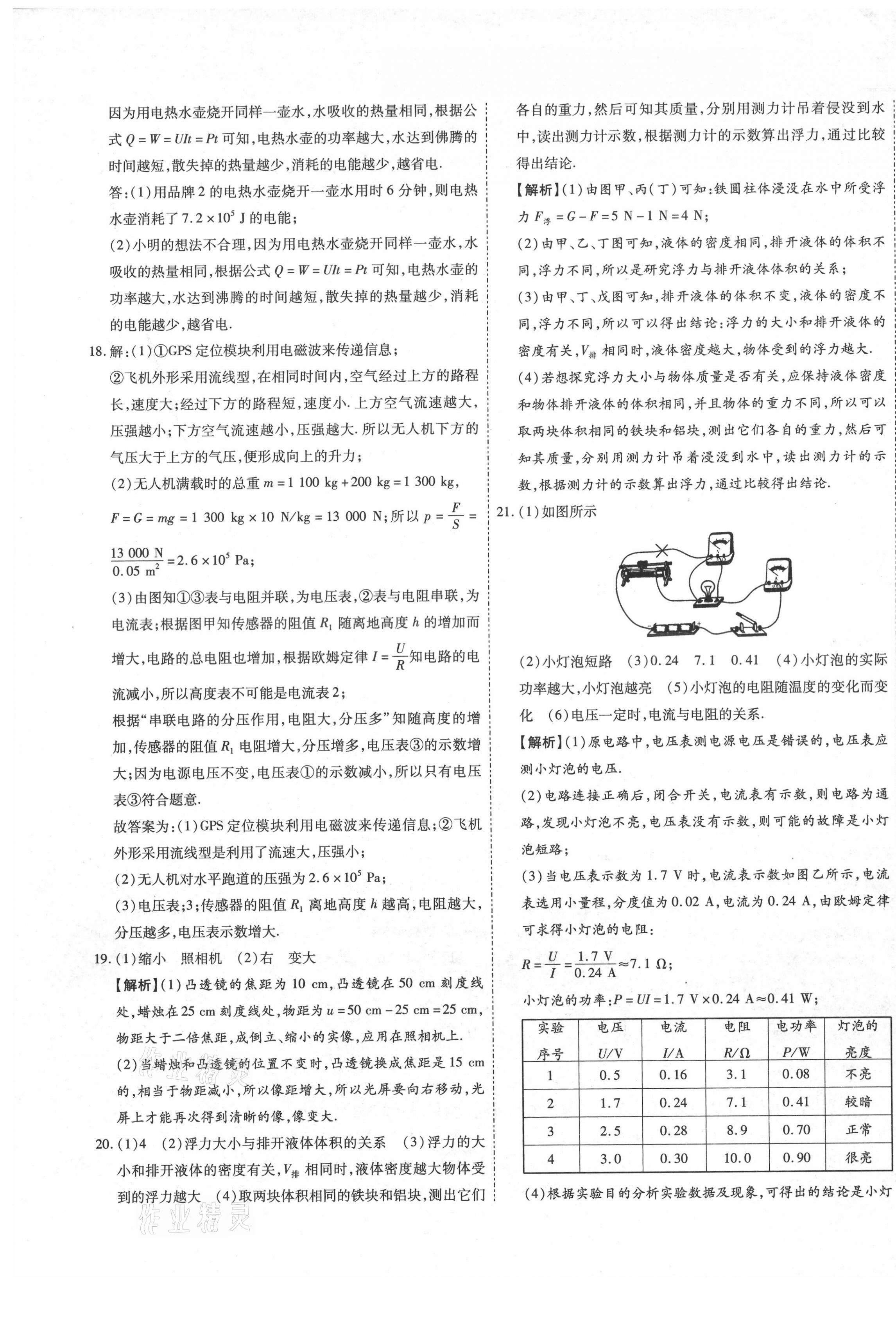 2021年中考方舟真題超詳解物理寧夏專版 第5頁(yè)