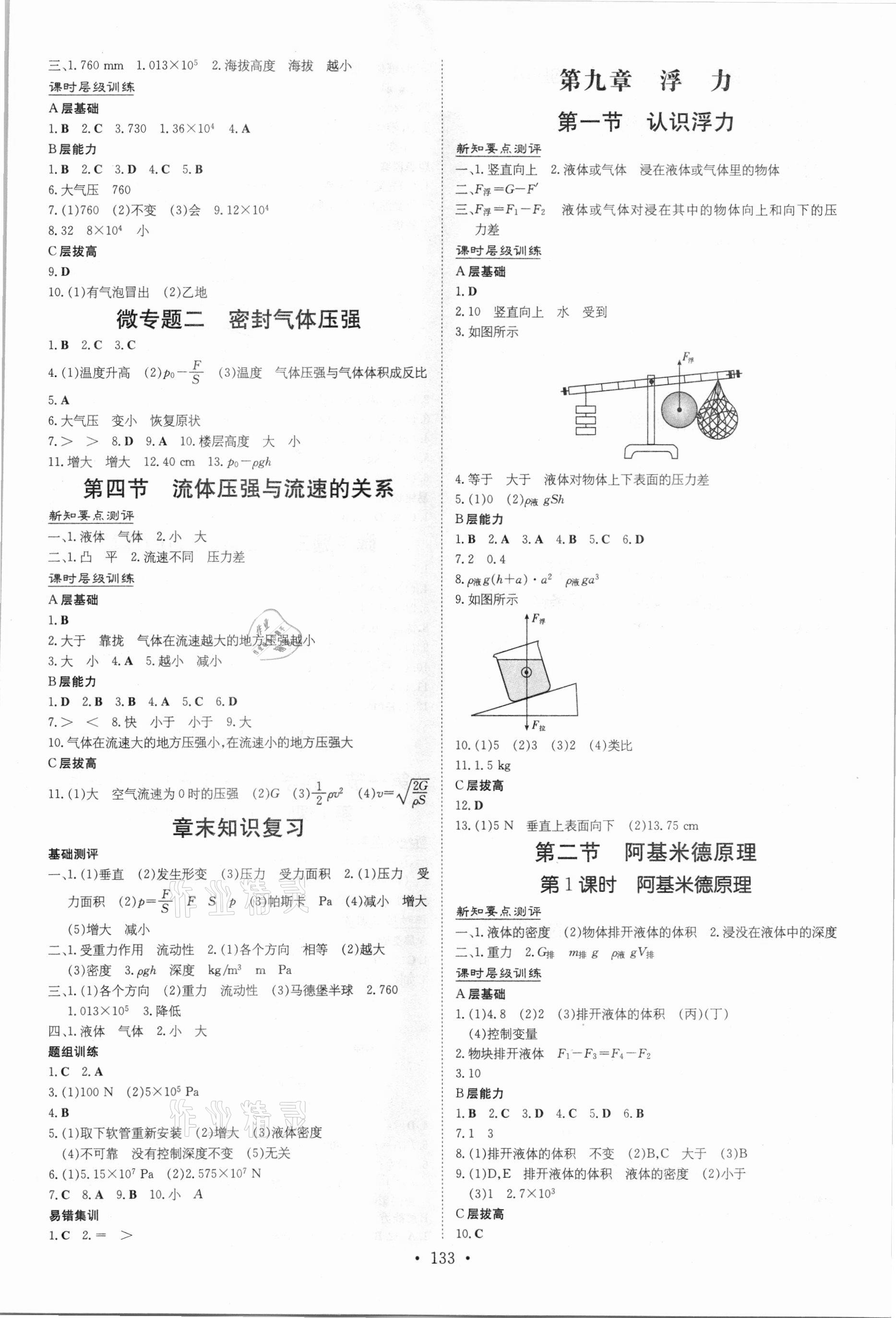 2021年練案課時作業(yè)本八年級物理下冊滬科版 第3頁