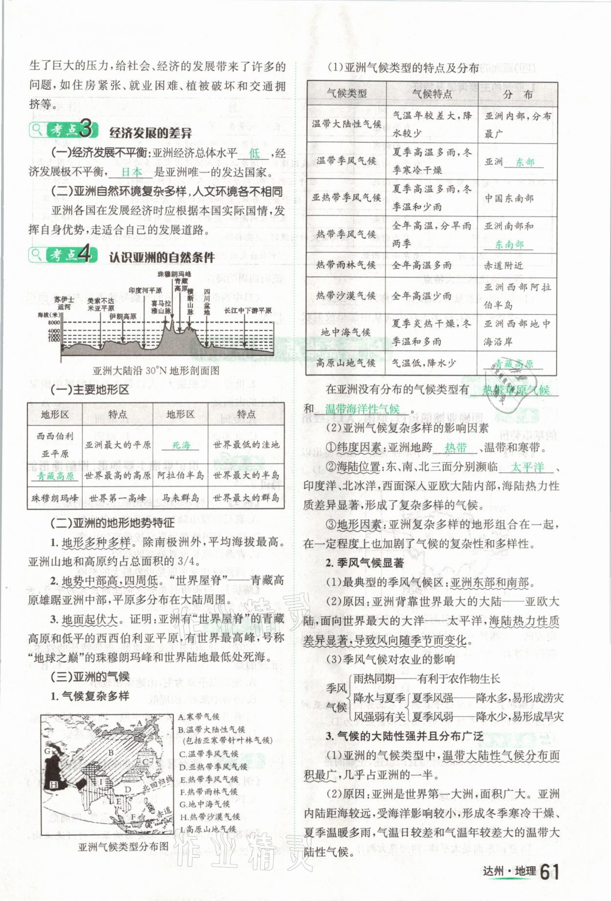 2021年国华考试中考总动员地理达州专版 第61页