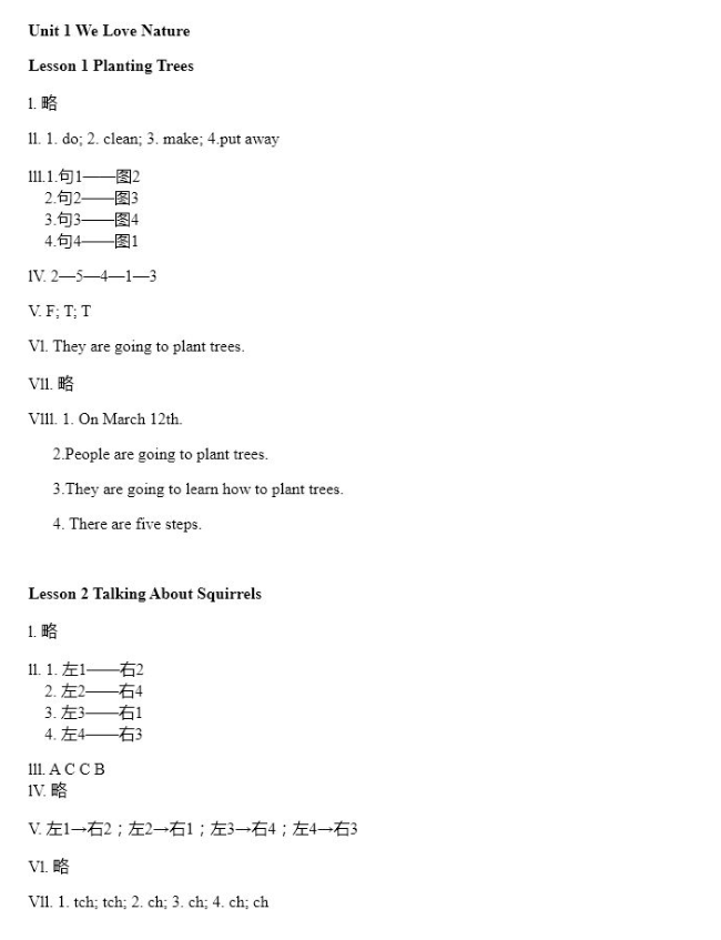 2021年新课标小学生学习实践园地五年级英语下册川教版 参考答案第1页