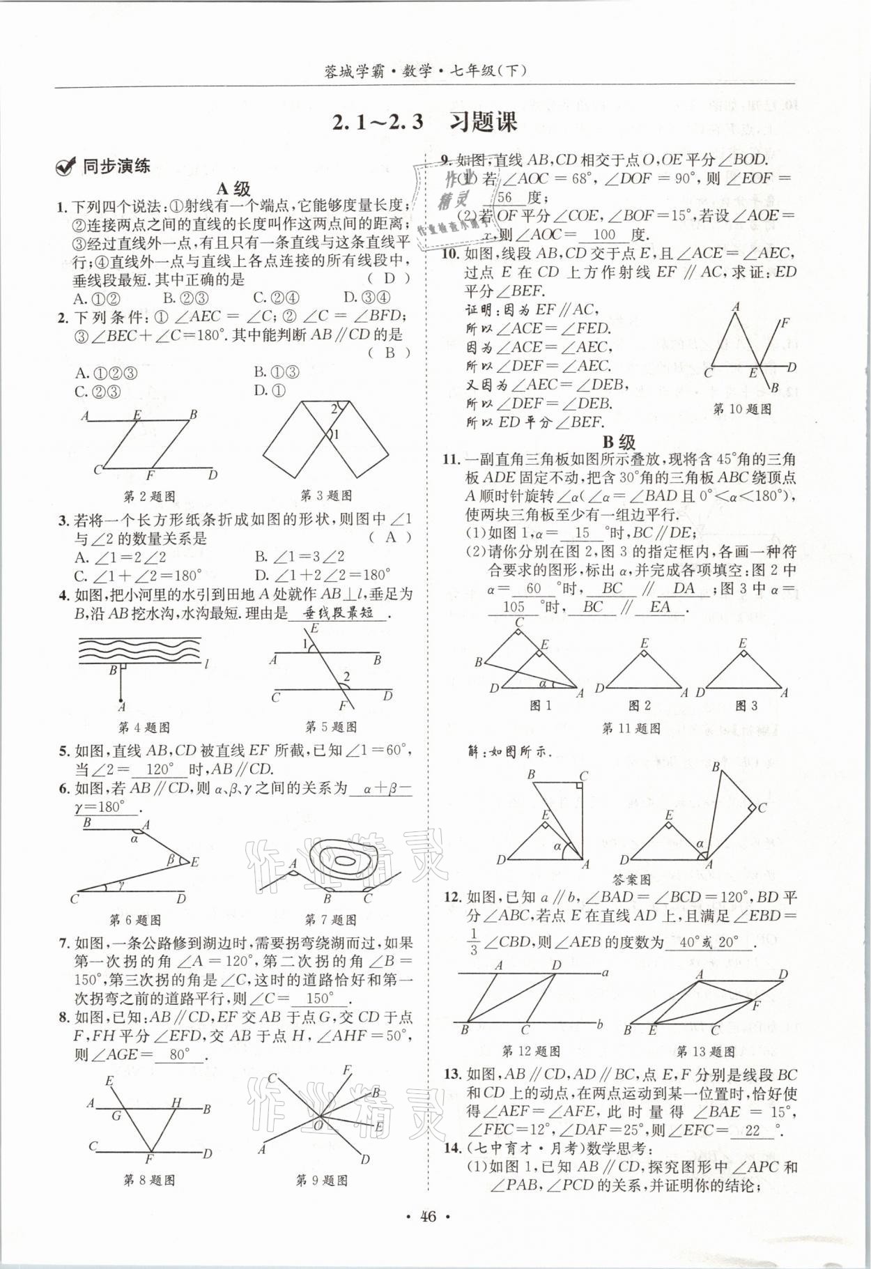 2021年蓉城學(xué)霸七年級(jí)數(shù)學(xué)下冊(cè)北師大版 第45頁