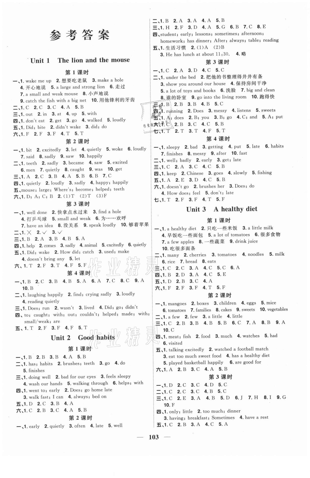 2021年陽光同學(xué)課時(shí)優(yōu)化作業(yè)六年級(jí)英語下冊(cè)譯林版徐州專版 第1頁