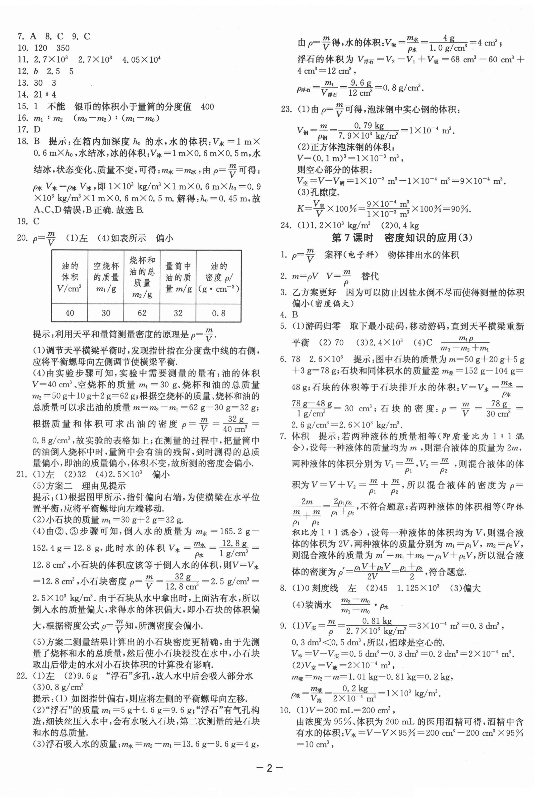 2021年1課3練單元達(dá)標(biāo)測試八年級物理下冊蘇科版 第2頁