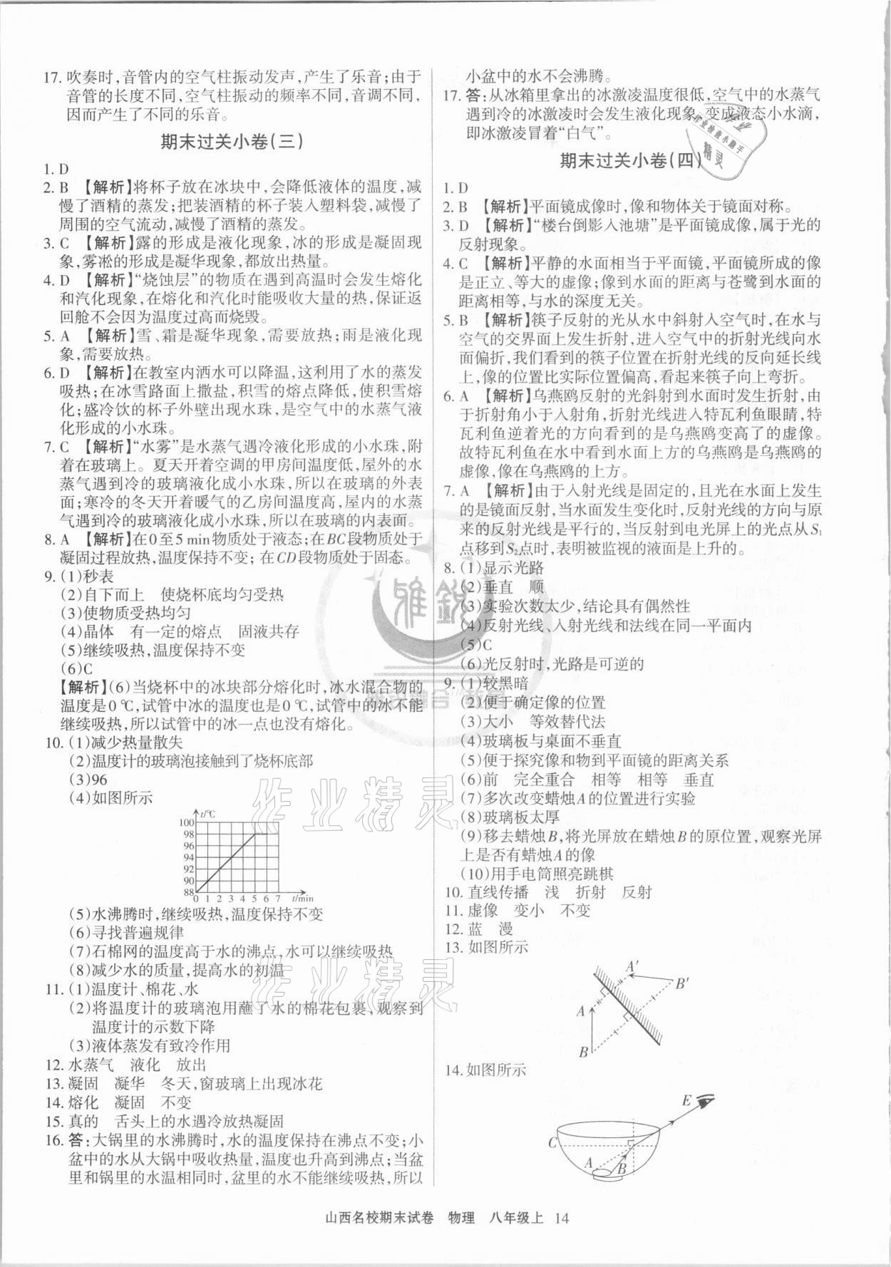 2020年山西名校期末試卷八年級(jí)物理上冊(cè)人教版 第2頁