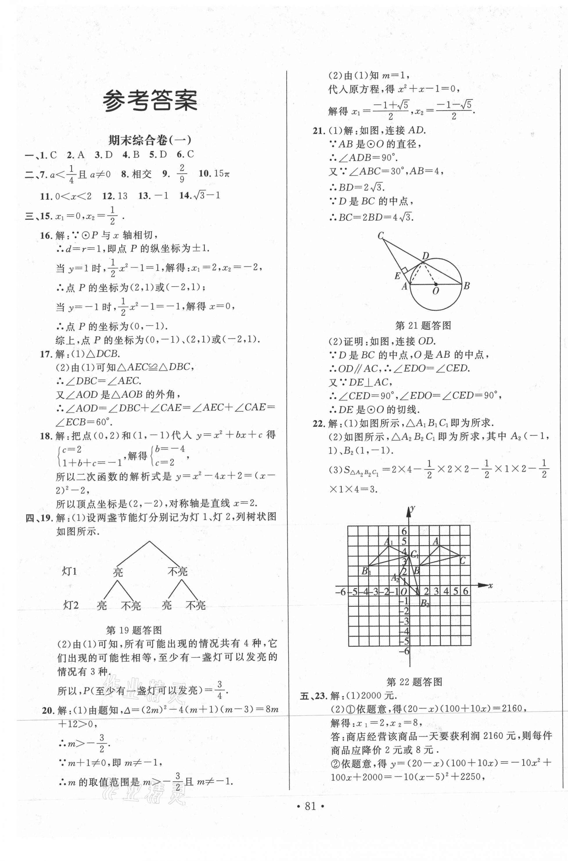 2020年書立方地方專版九年級(jí)數(shù)學(xué)全一冊(cè)人教版 第1頁