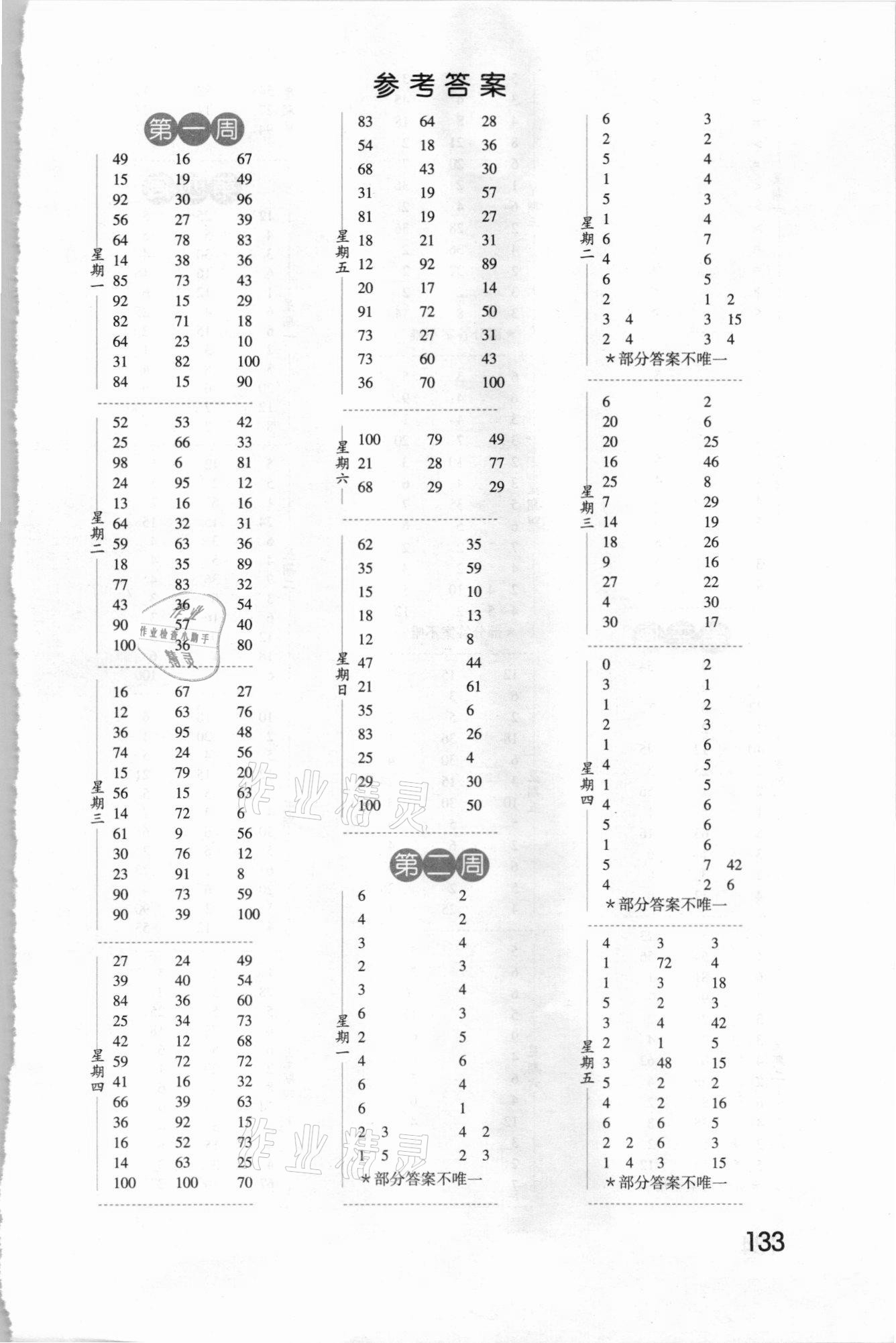 2021年经纶学典口算达人二年级数学下册人教版 第1页