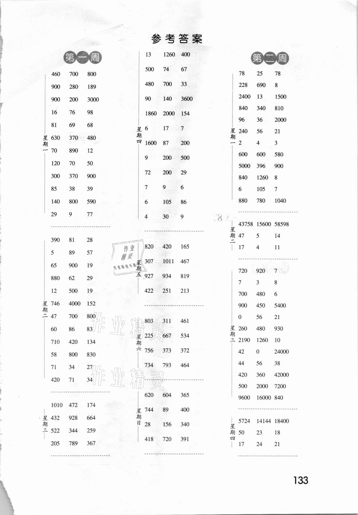 2021年經(jīng)綸學(xué)典口算達(dá)人四年級(jí)數(shù)學(xué)下冊(cè)人教版 第1頁(yè)