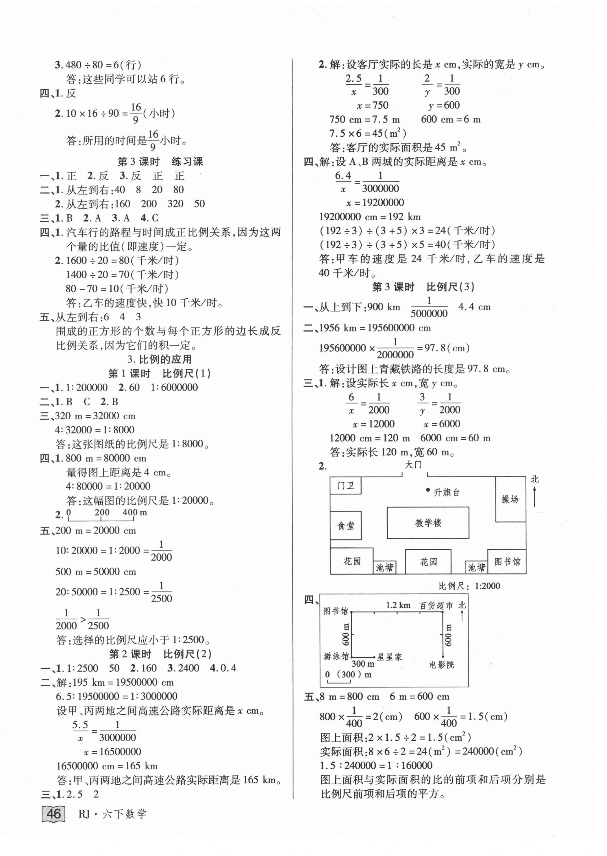 2021年花兒與星星六年級數(shù)學下冊人教版 第6頁