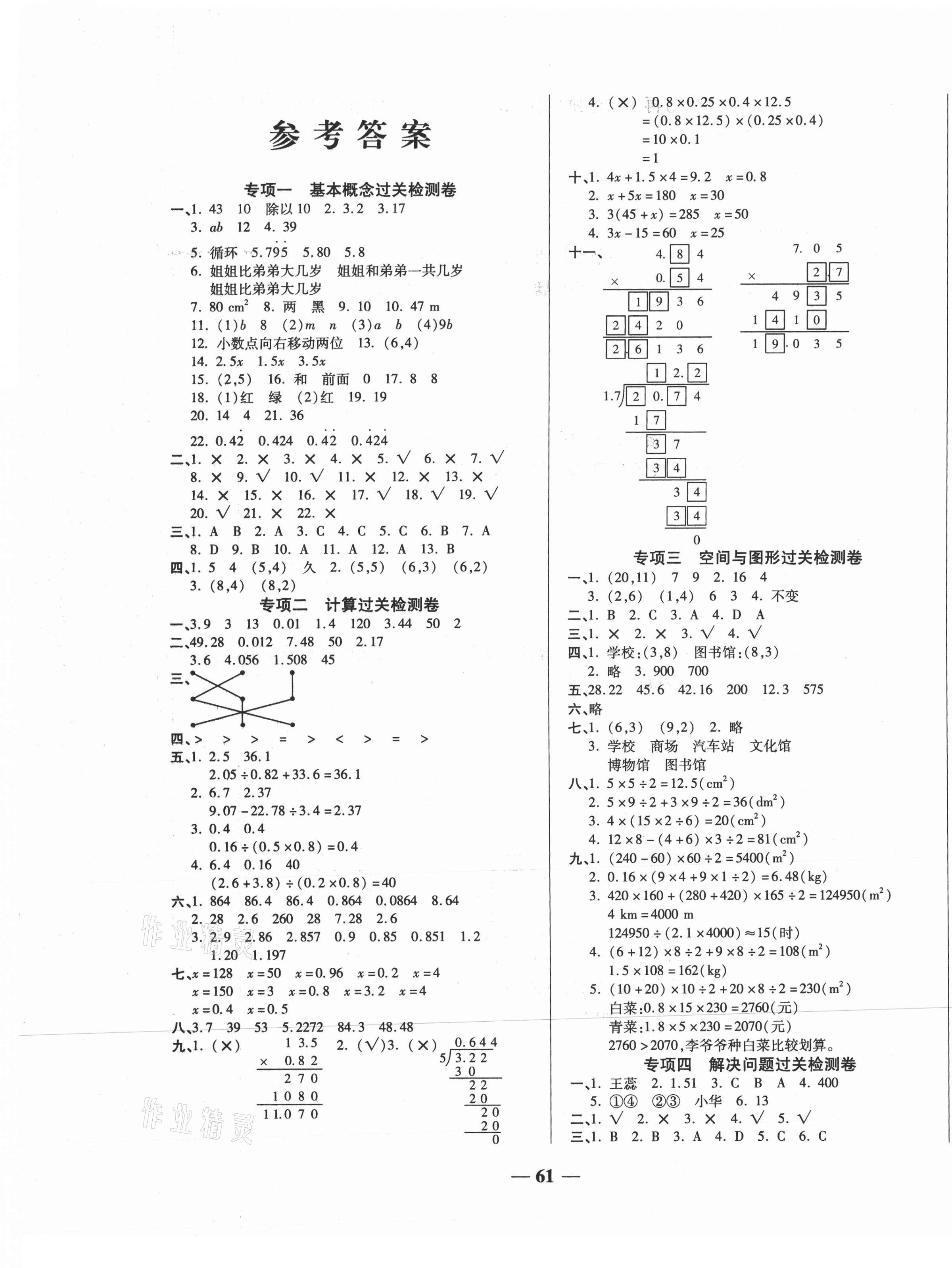 2020年期末沖刺優(yōu)選卷五年級(jí)數(shù)學(xué)上冊(cè)人教版 第1頁(yè)