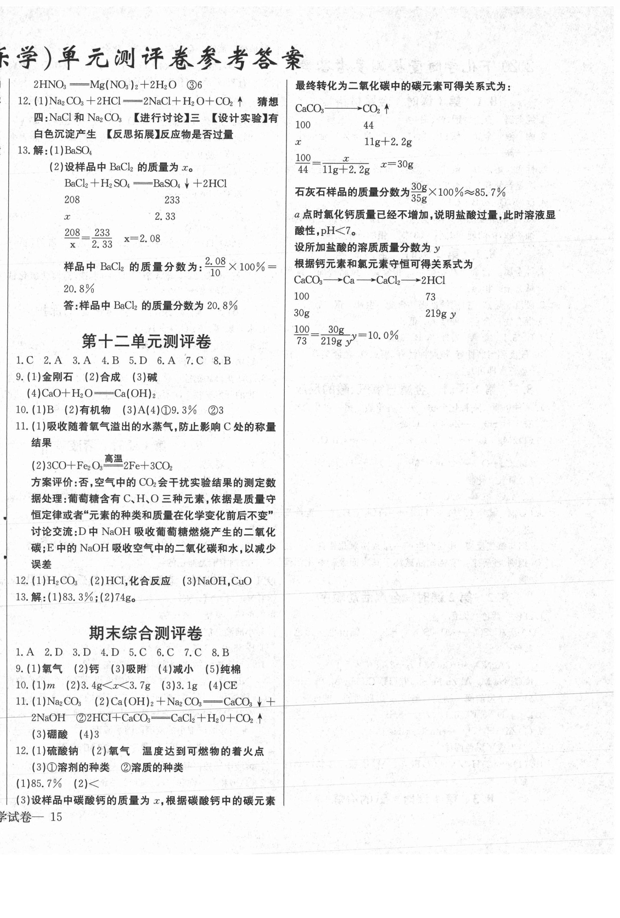 2021年乐学课堂课时学讲练九年级化学下册人教版 第2页